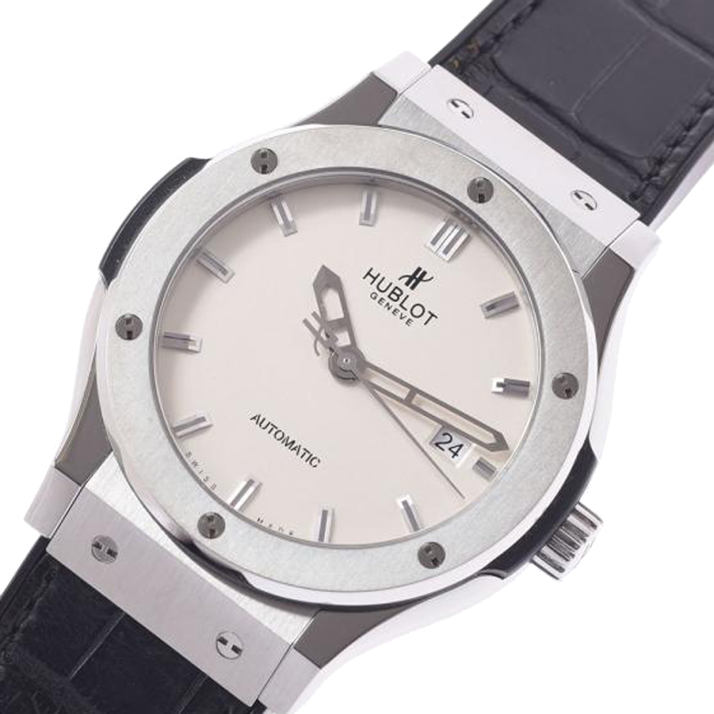 

Hublot White Titanium Classic Fusion Automatic 542.NX.2610.LR Men's Wristwatch 42 mm