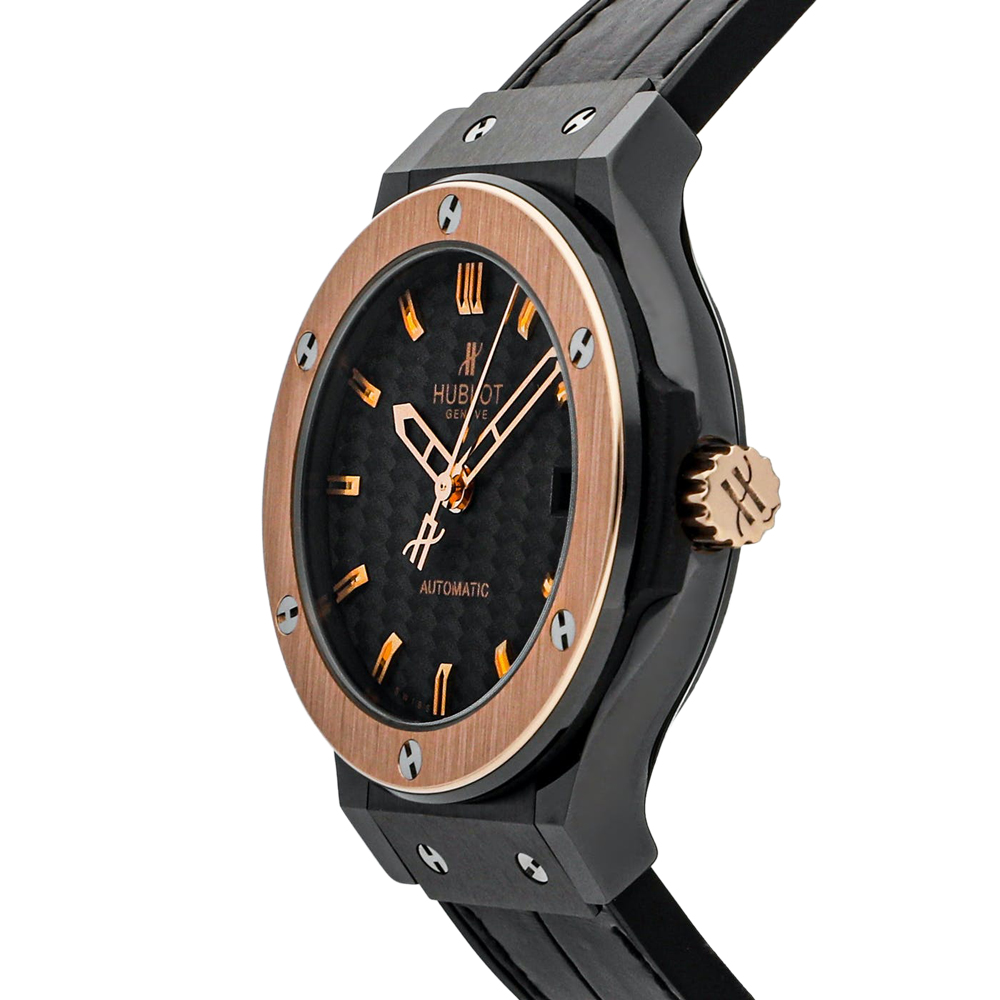 

Hublot Black 18K Rose Gold And Ceramic Classic Fusion 565.CP.1780.LR Men's Wristwatch 38 MM