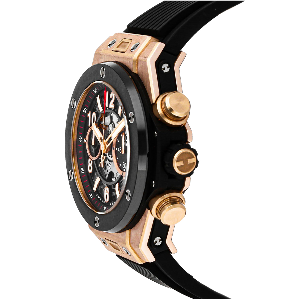 

Hublot Black 18K Rose Gold Big Bang Unico King Gold 411.OM.1180.RX Men's Wristwatch 45 MM