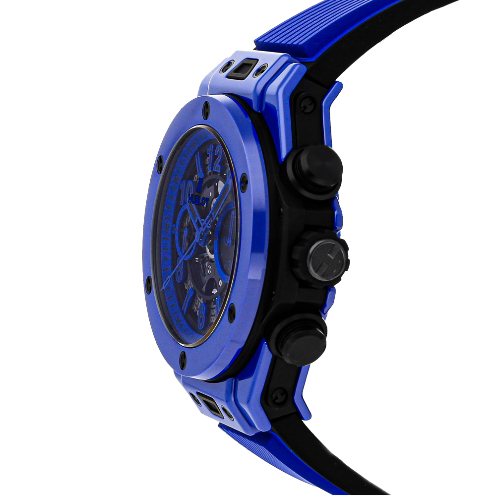 

Hublot Blue Ceramic Big Bang Unico Blue Magic Limited Edition 411.ES.5119.RX Men's Wristwatch 45 MM