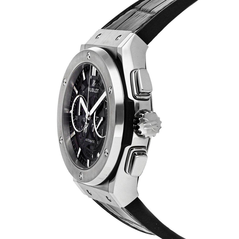 

Hublot Black Titanium Classic Fusion Aerofusion Chronograph 525.NX.0170.LR Men's Wristwatch 45 MM
