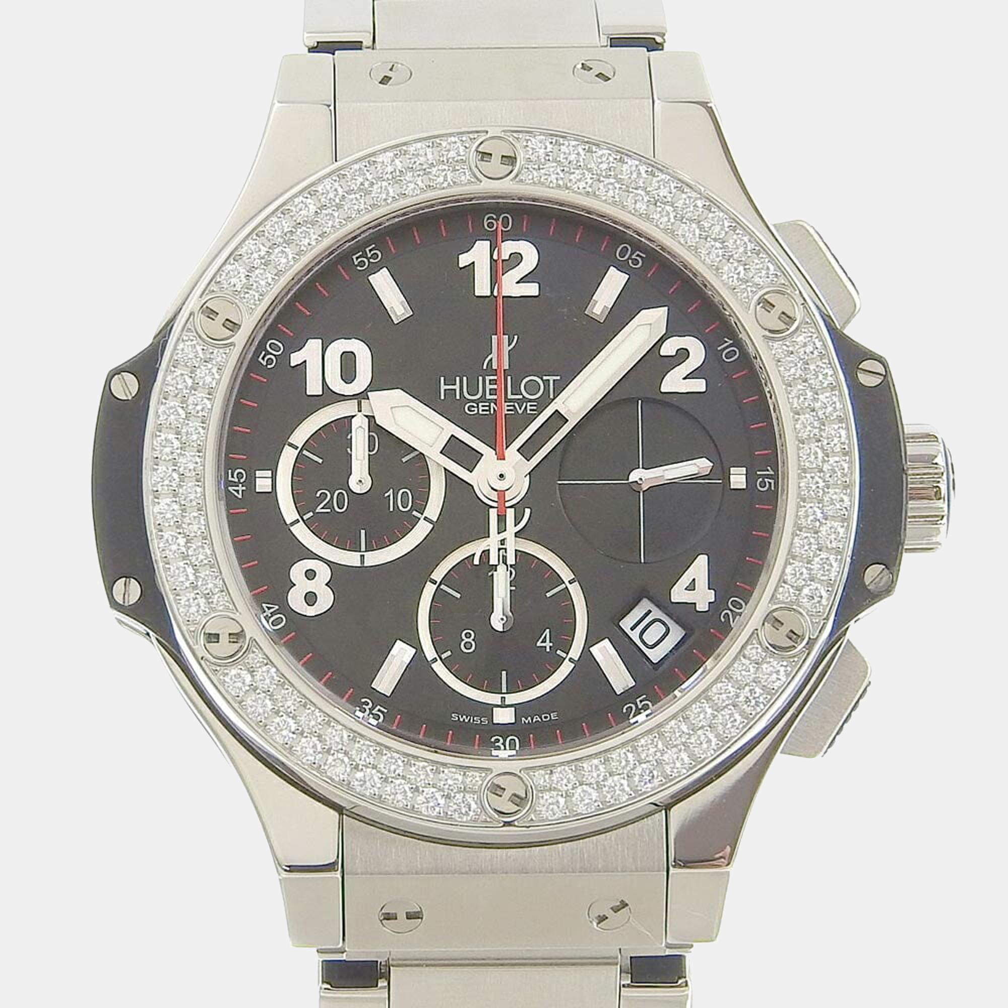 

Hublot Black Diamond Stainless Steel Big Bang HU 341 SX 130 2022/07 Automatic Men's Wristwatch 40 mm