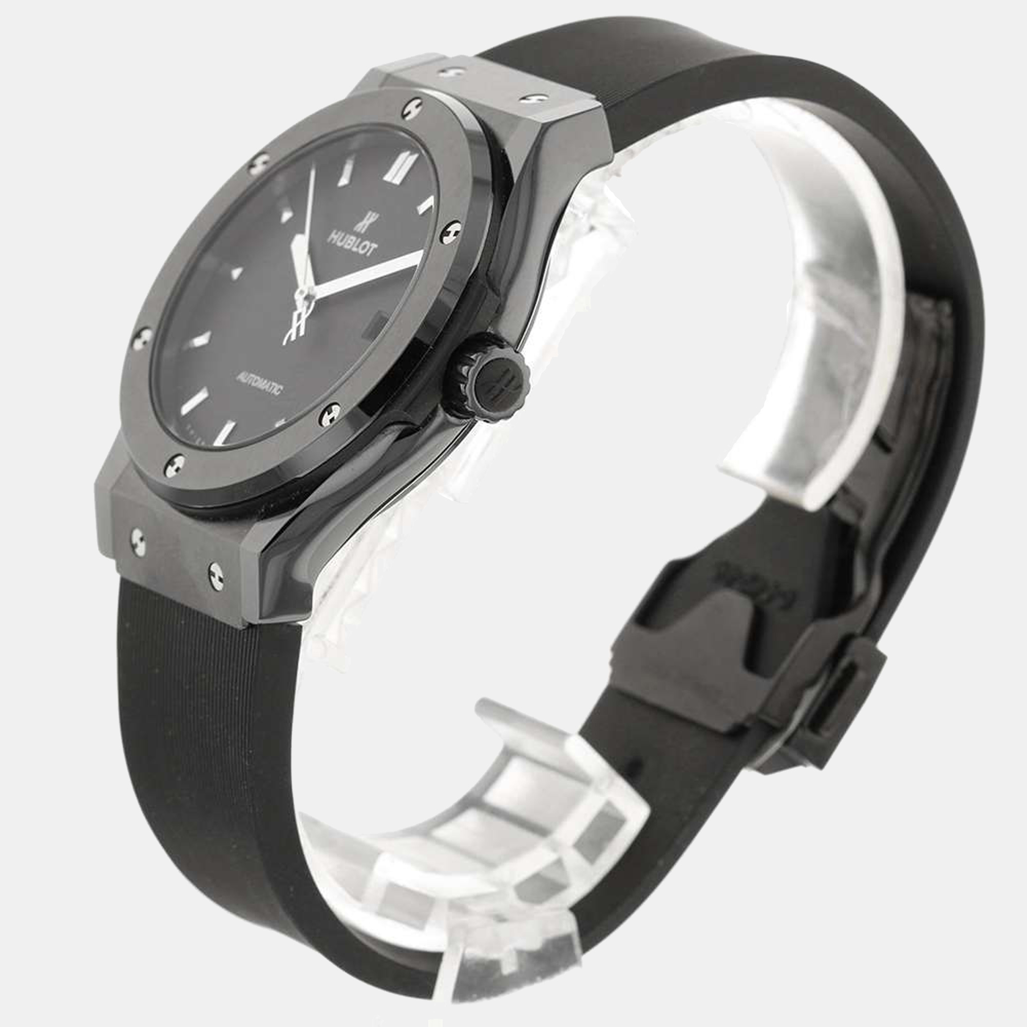 

Hublot Black Stainless Steel Classic Fusion 542.CM.1171.RX Automatic Men's Wristwatch 42 mm
