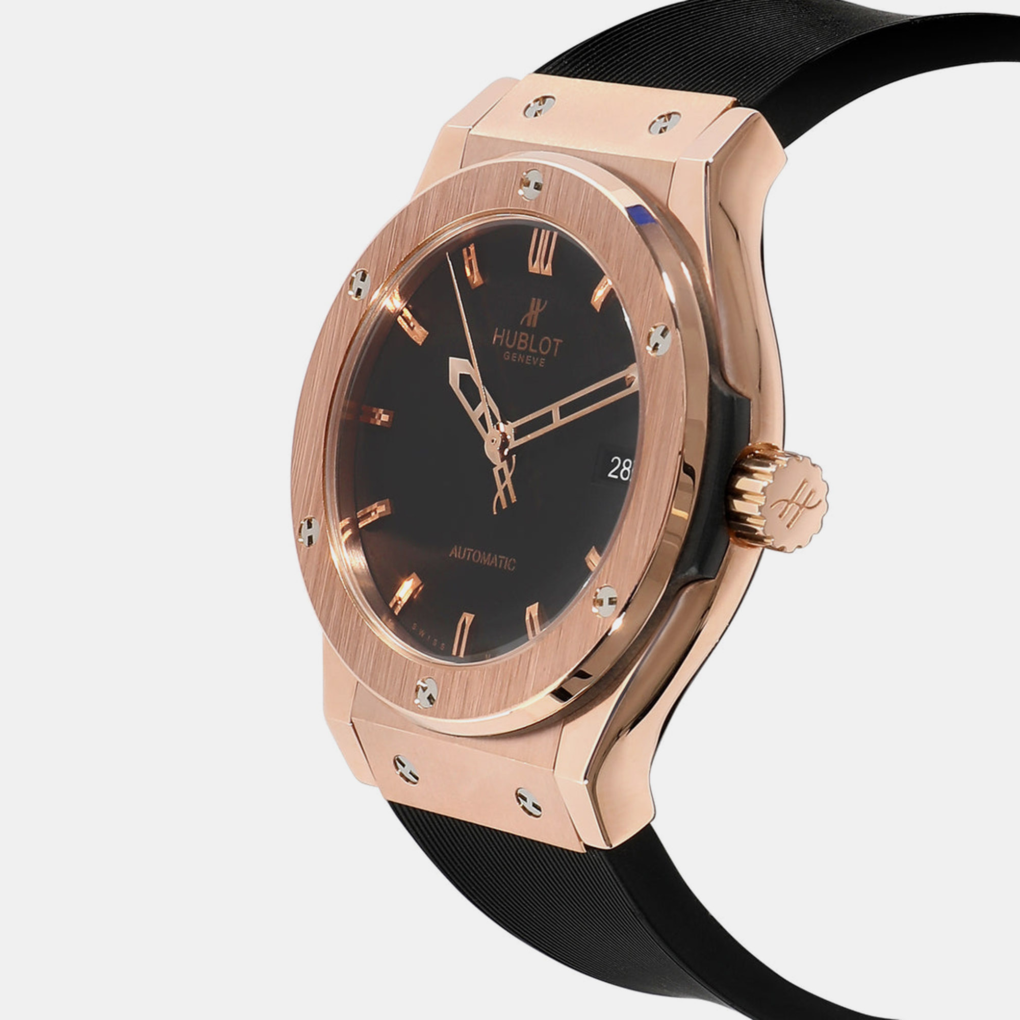 

Hublot Black 18k Rose Gold Classic Fusion 542.OX.1180.LR Automatic Men's Wristwatch 42 mm