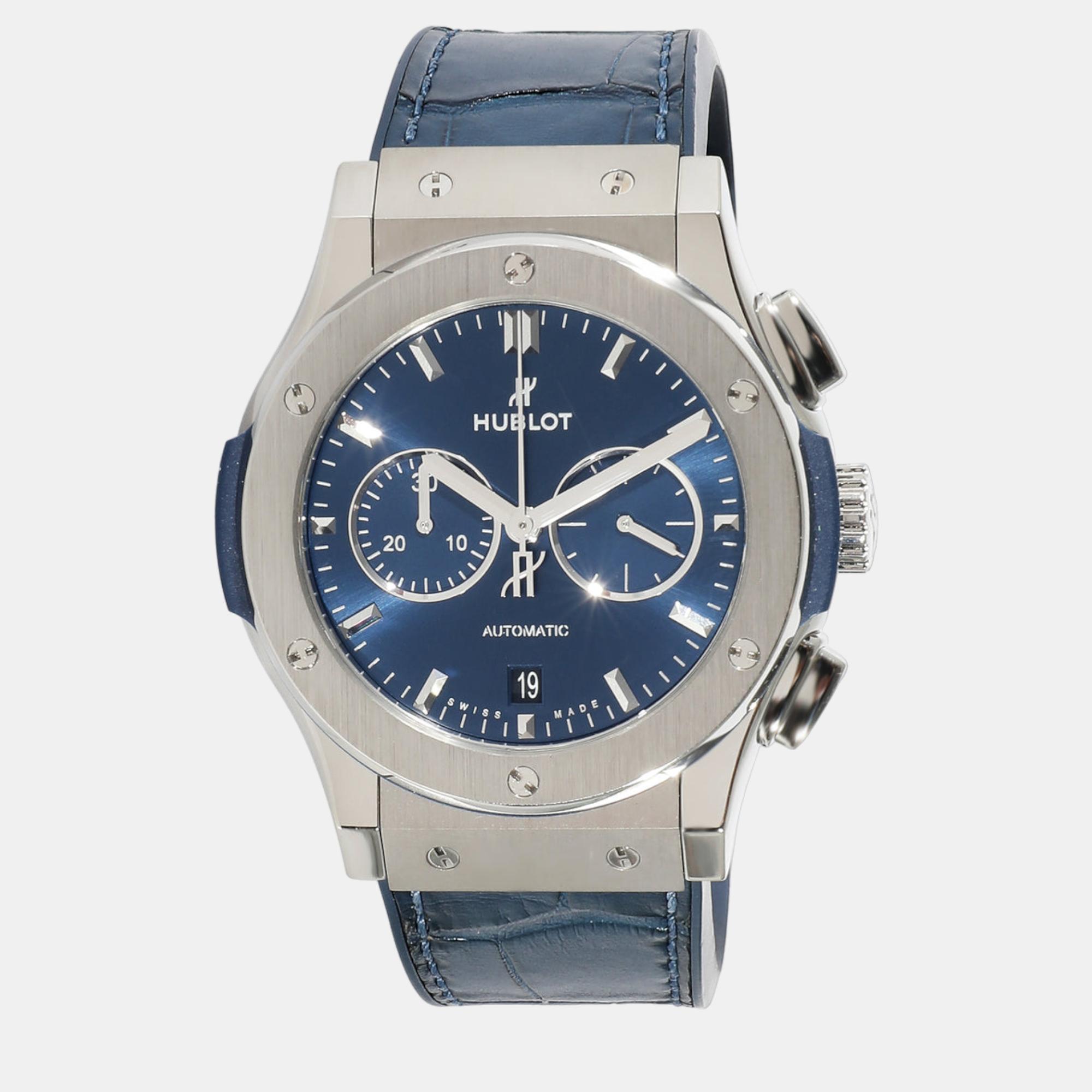

Hublot Blue Titanium Classic Fusion 541.NX.7170.LR Automatic Men's Wristwatch 42 mm