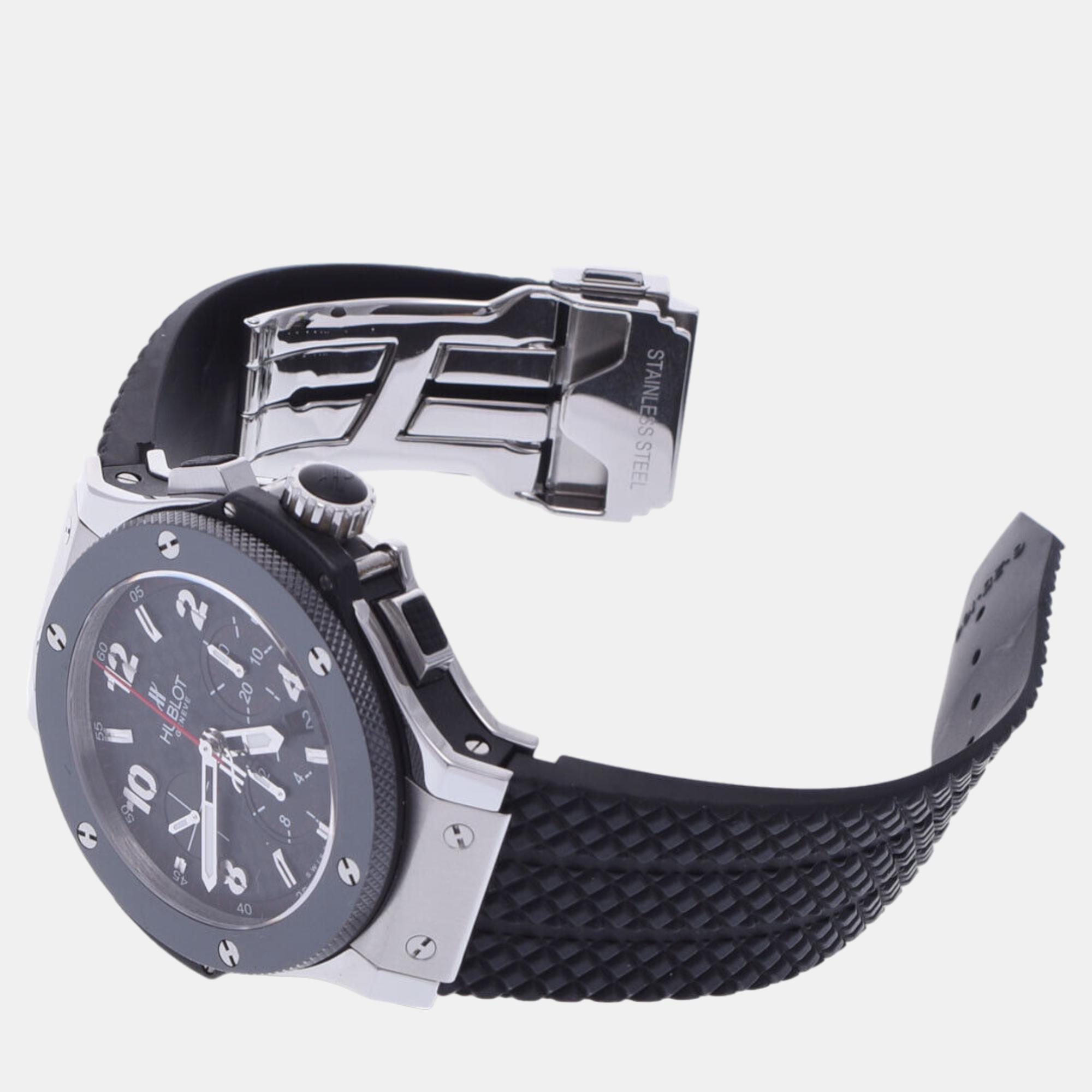 

Hublot Black Stainless Steel Big Bang 301.SB.131.RX Automatic Men's Wristwatch 44 mm