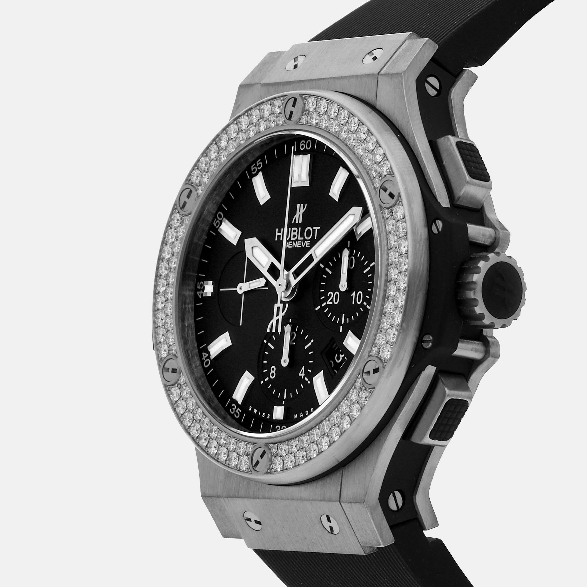 

Hublot Black Stainless Steel Big Bang 301.SX.1170.RX.1104 Automatic Men's Wristwatch 44 mm