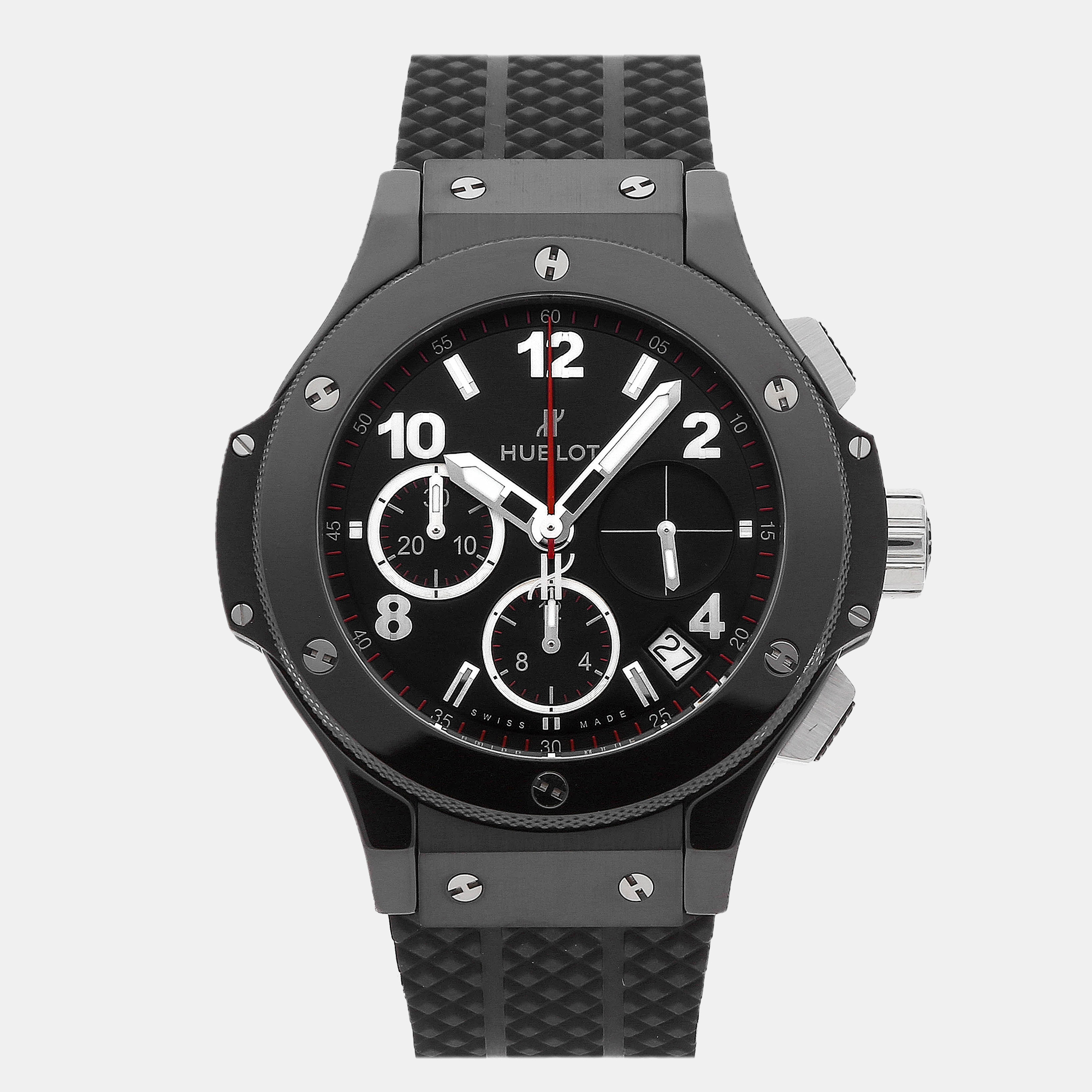 

Hublot Black Ceramic Big Bang 341.CX.130.RX Automatic Men's Wristwatch 41 mm