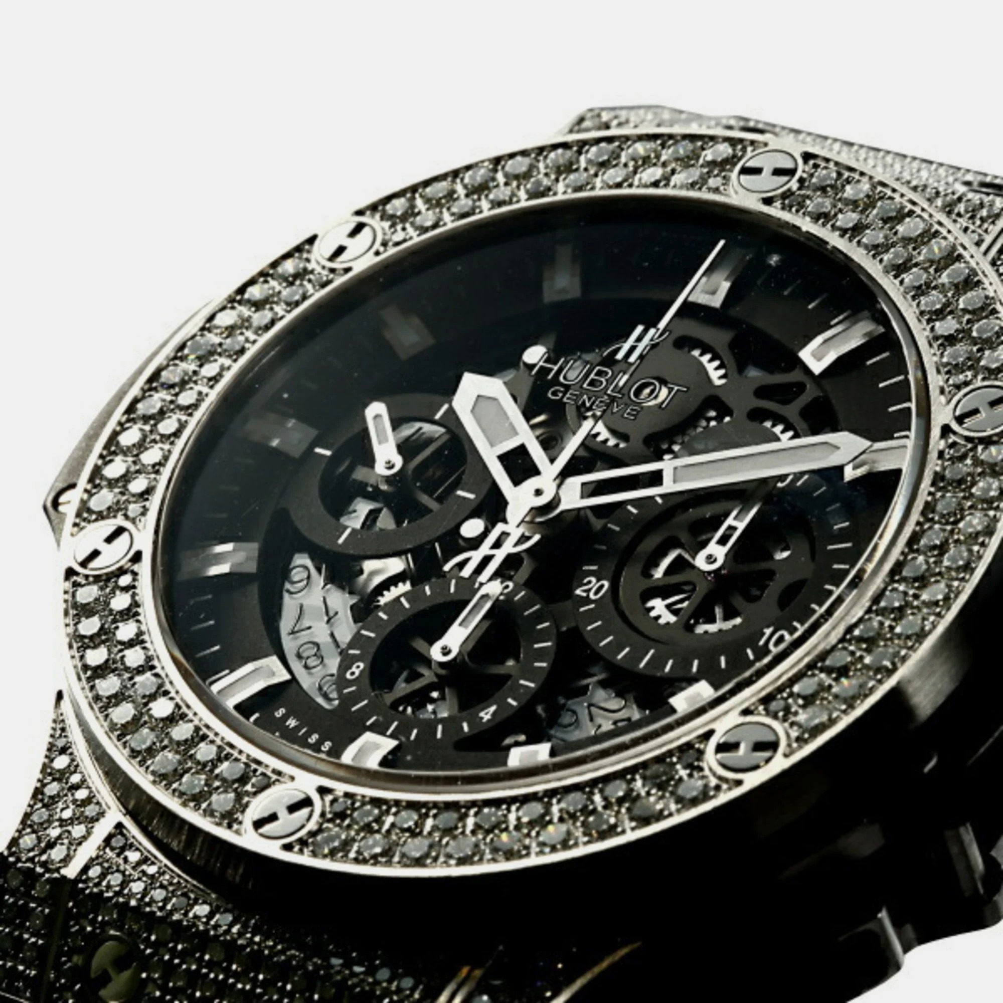 

Hublot Black Stainless Steel Big Bang Aero 311.SX.1170.GR.1704 Men's Wristwatch 44 mm
