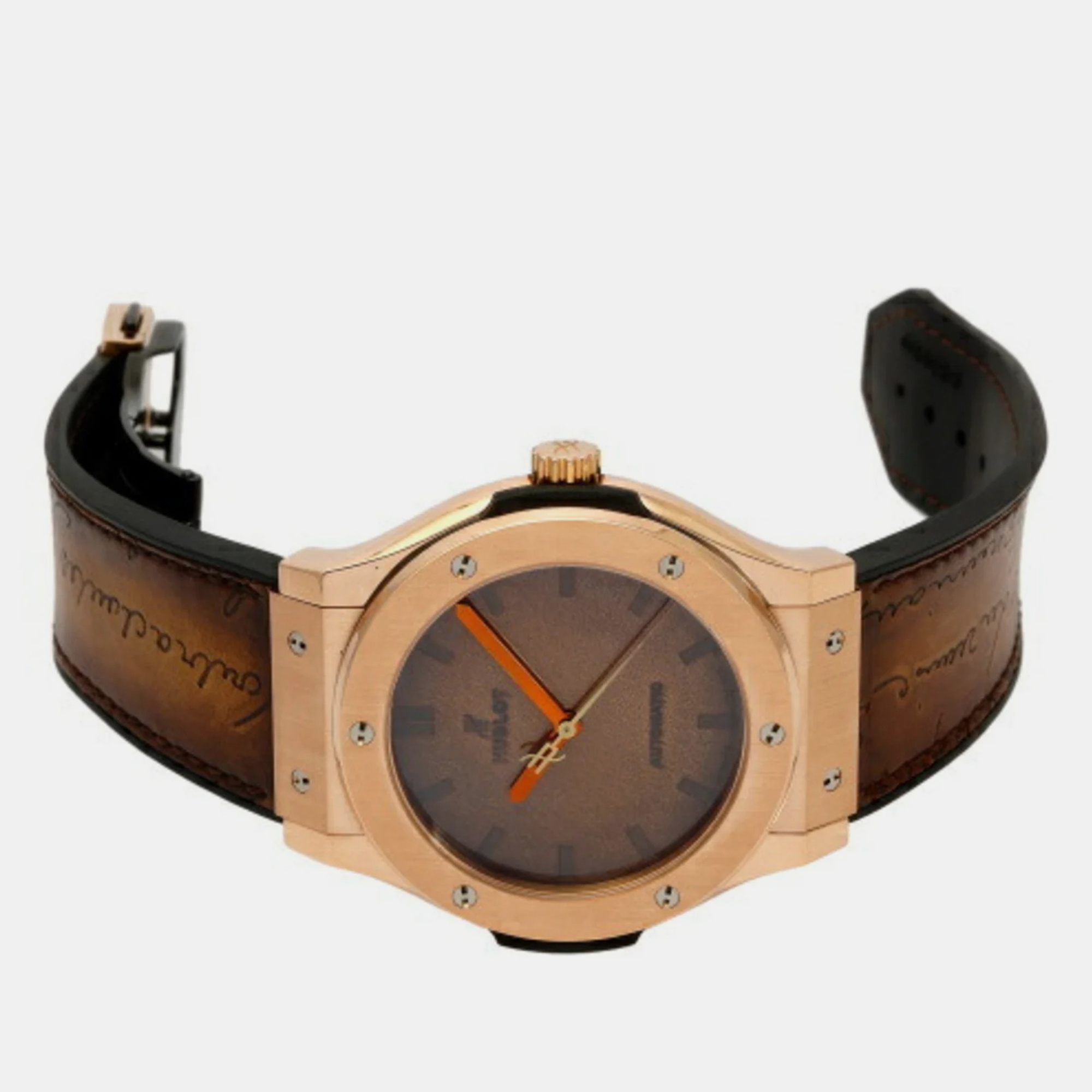 

Hublot Brown 18k Rose Gold Classic Fusion 511.OX.0500.VR.BER16 Automatic Men's Wristwatch 45 mm