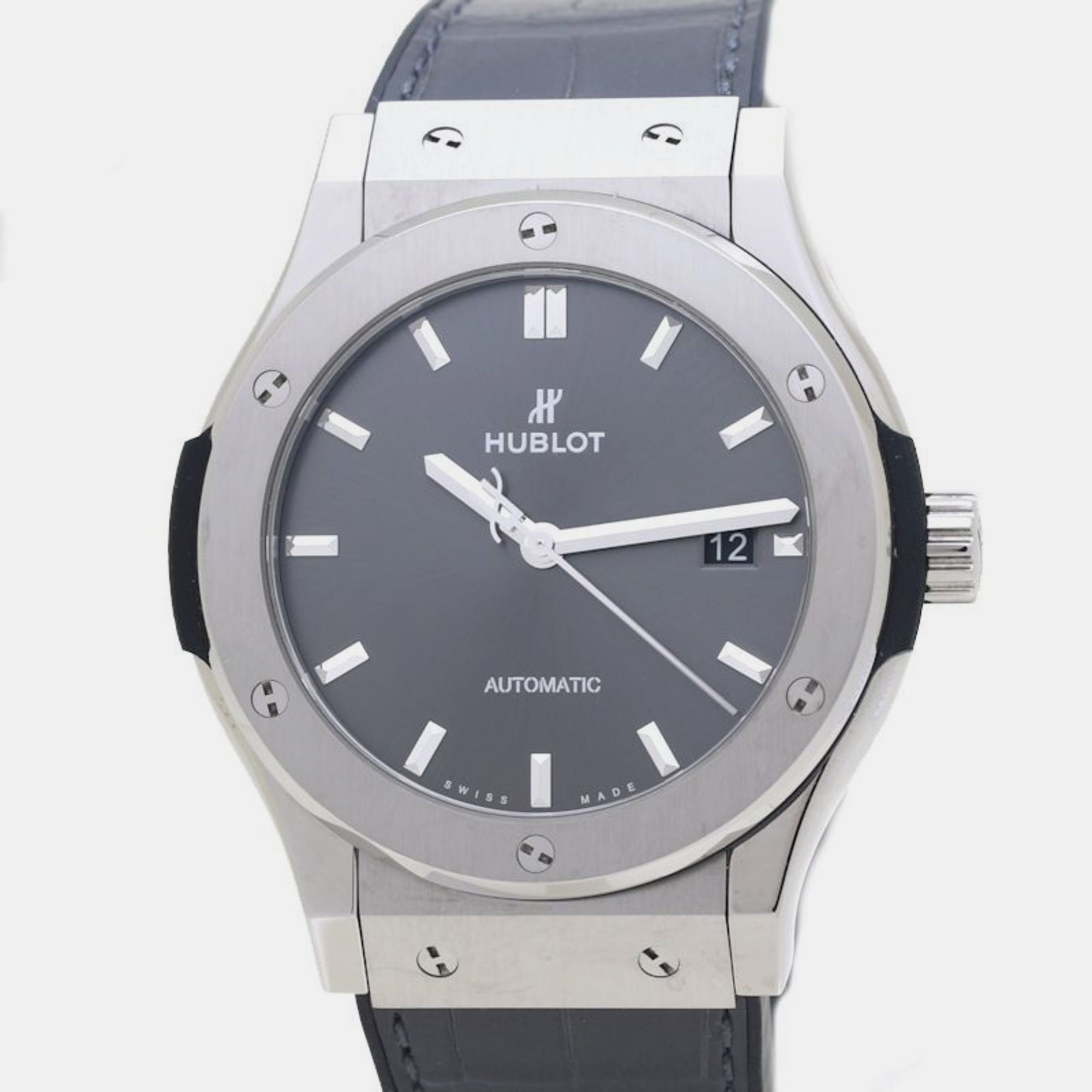 

Hublot Gray Titanium Classic Fusion 542.NX.7071.LR Men's Wristwatch, Grey