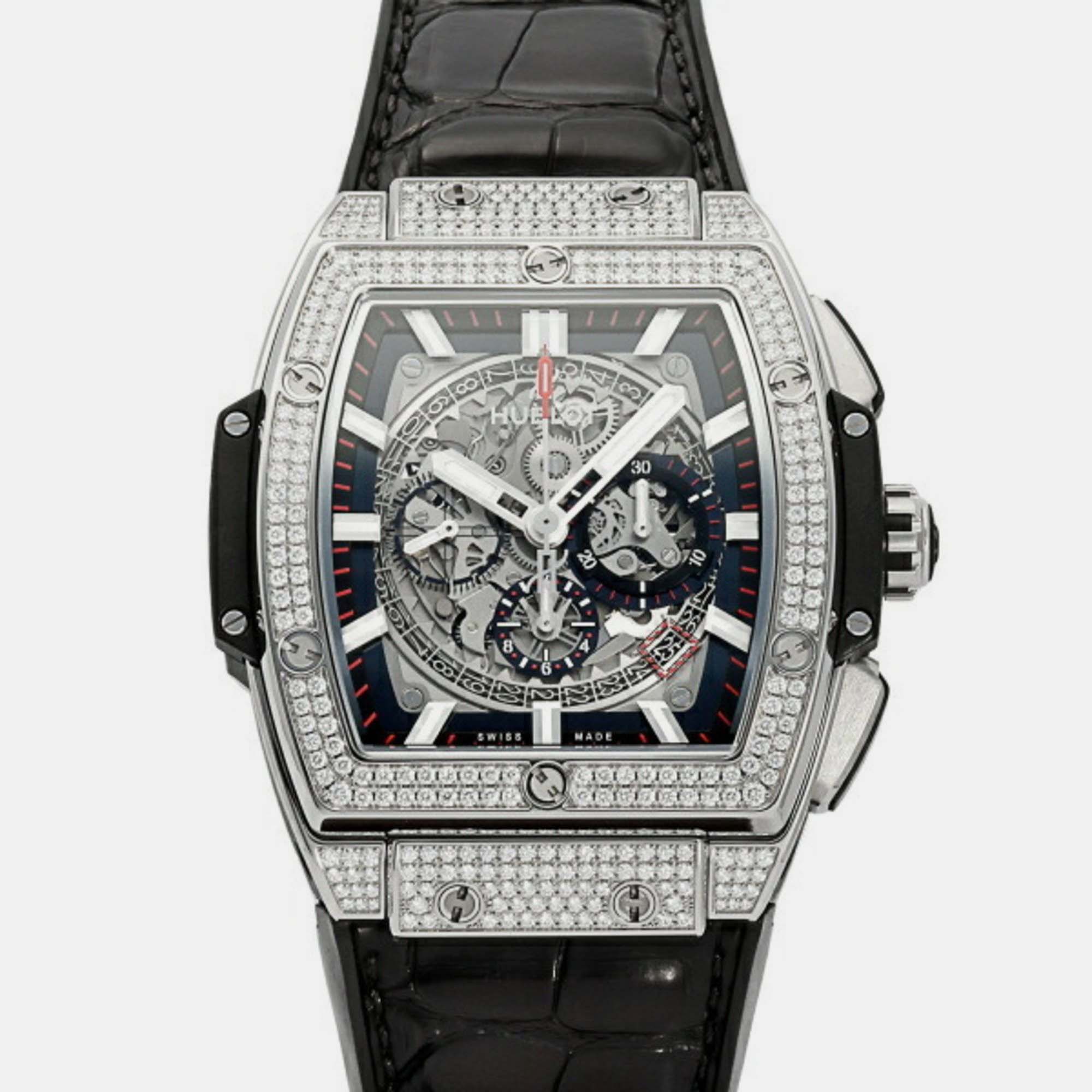 

Hublot Grey Titanium Big Bang 601.NX.0173.LR.1704 Automatic Men's Wristwatch 42 mm