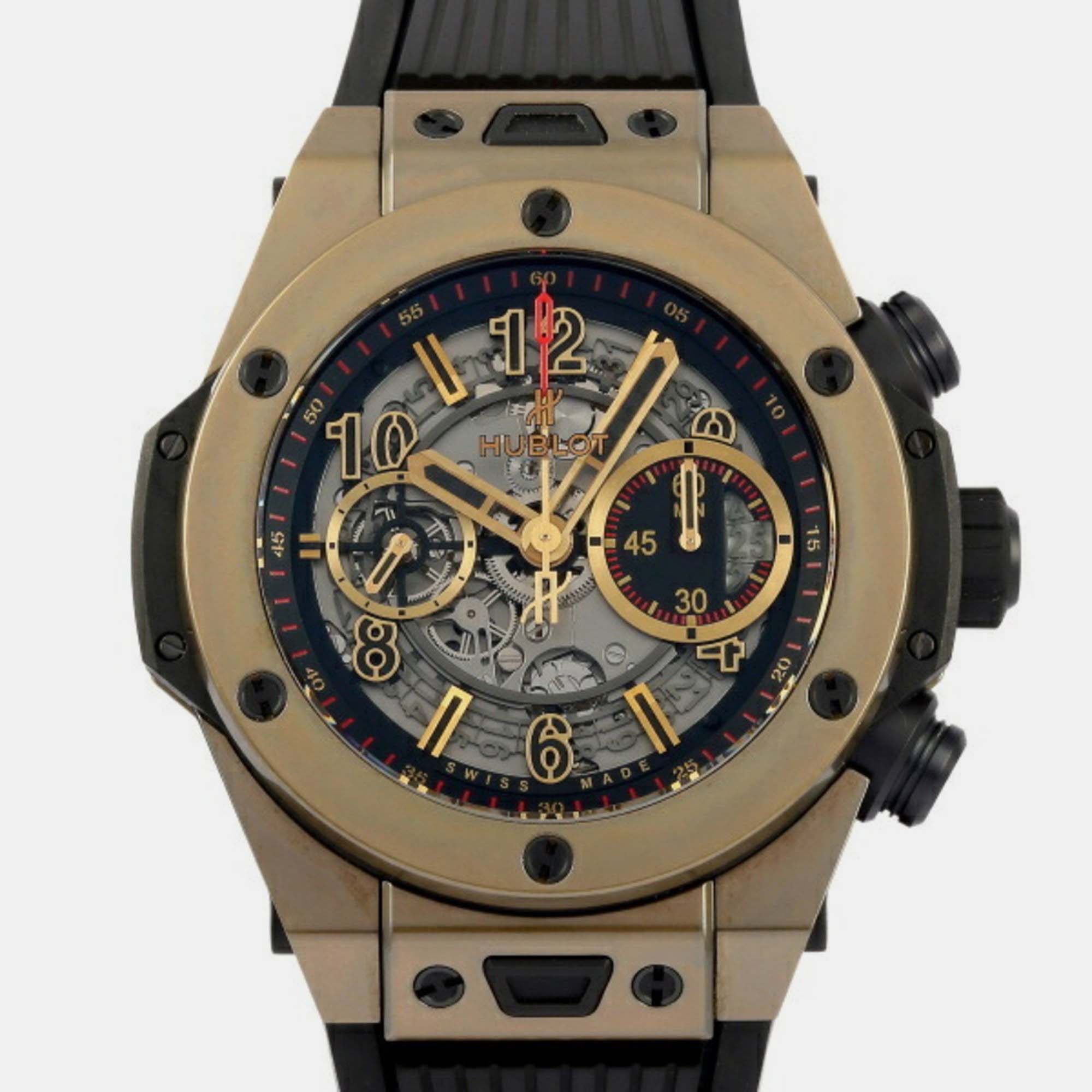 Let this authentic Hublot timepiece help you make every moment count Created with skill using high grade materials this watch is a functional accessory designed to impart a luxurious style while keeping you on time.