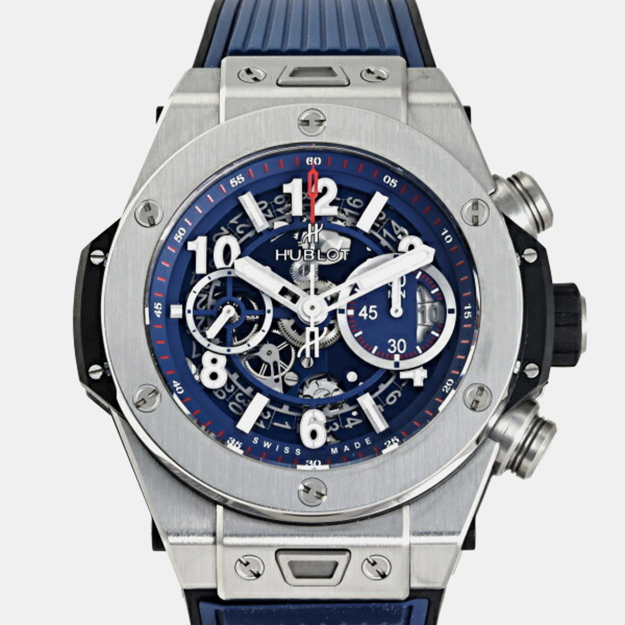 

Hublot Blue Titanium Big Bang Automatic Men's Wristwatch