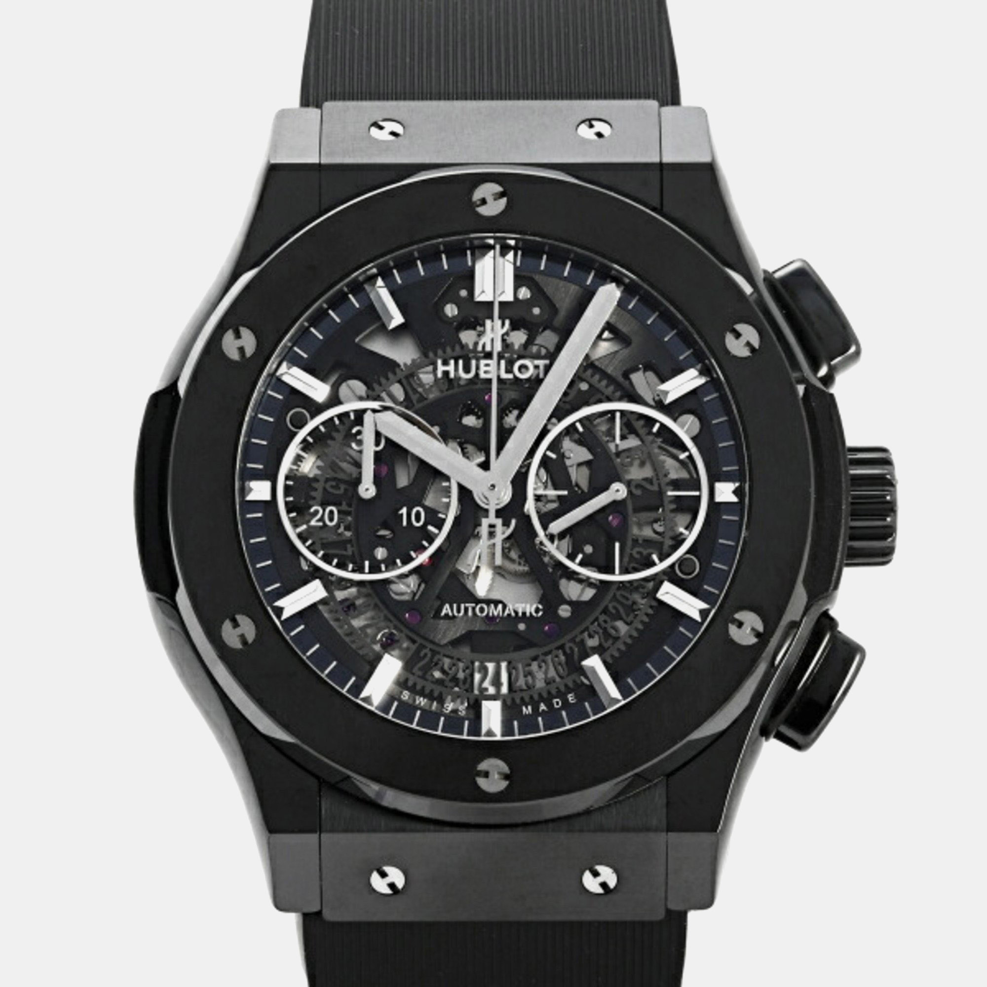 

Hublot Black Ceramic Classic Fusion Automatic Men's Wristwatch