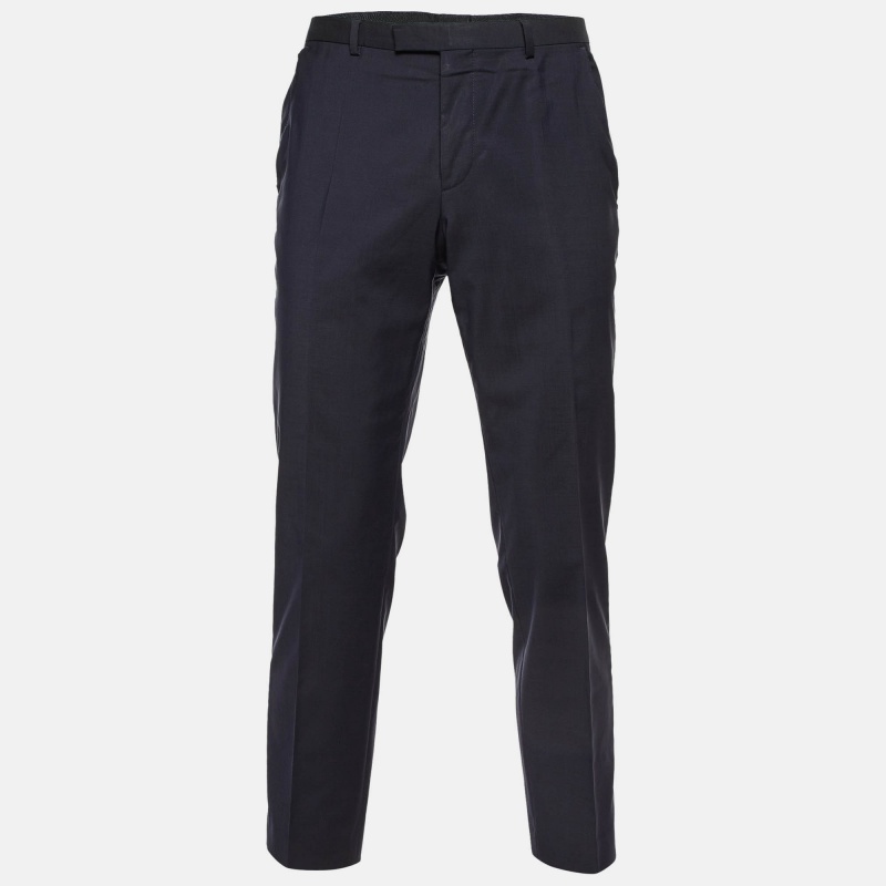 

Hugo Boss Navy Blue Virgin Wool Trousers M