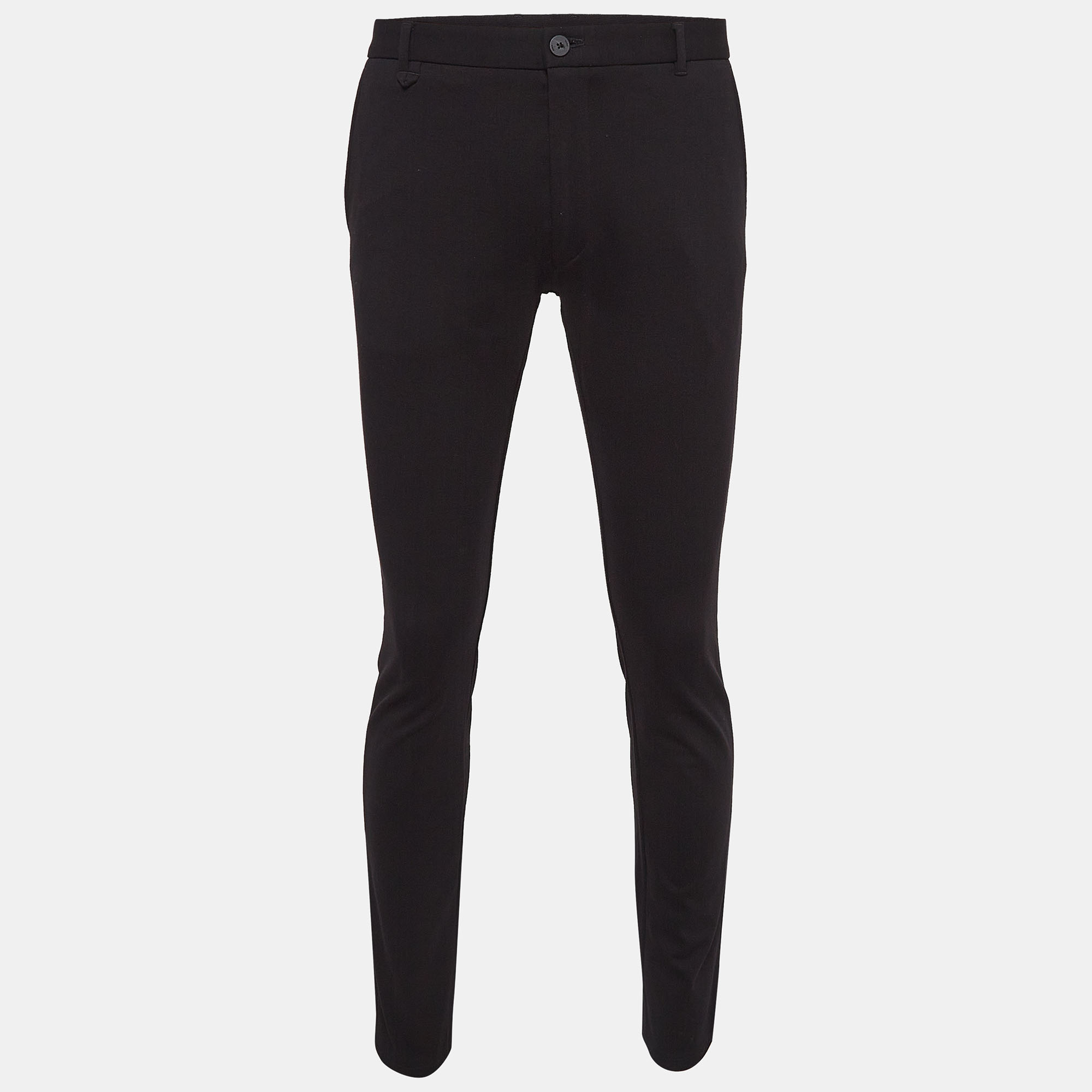 

Hugo Boss Black Stretch Crepe Formal Trousers L