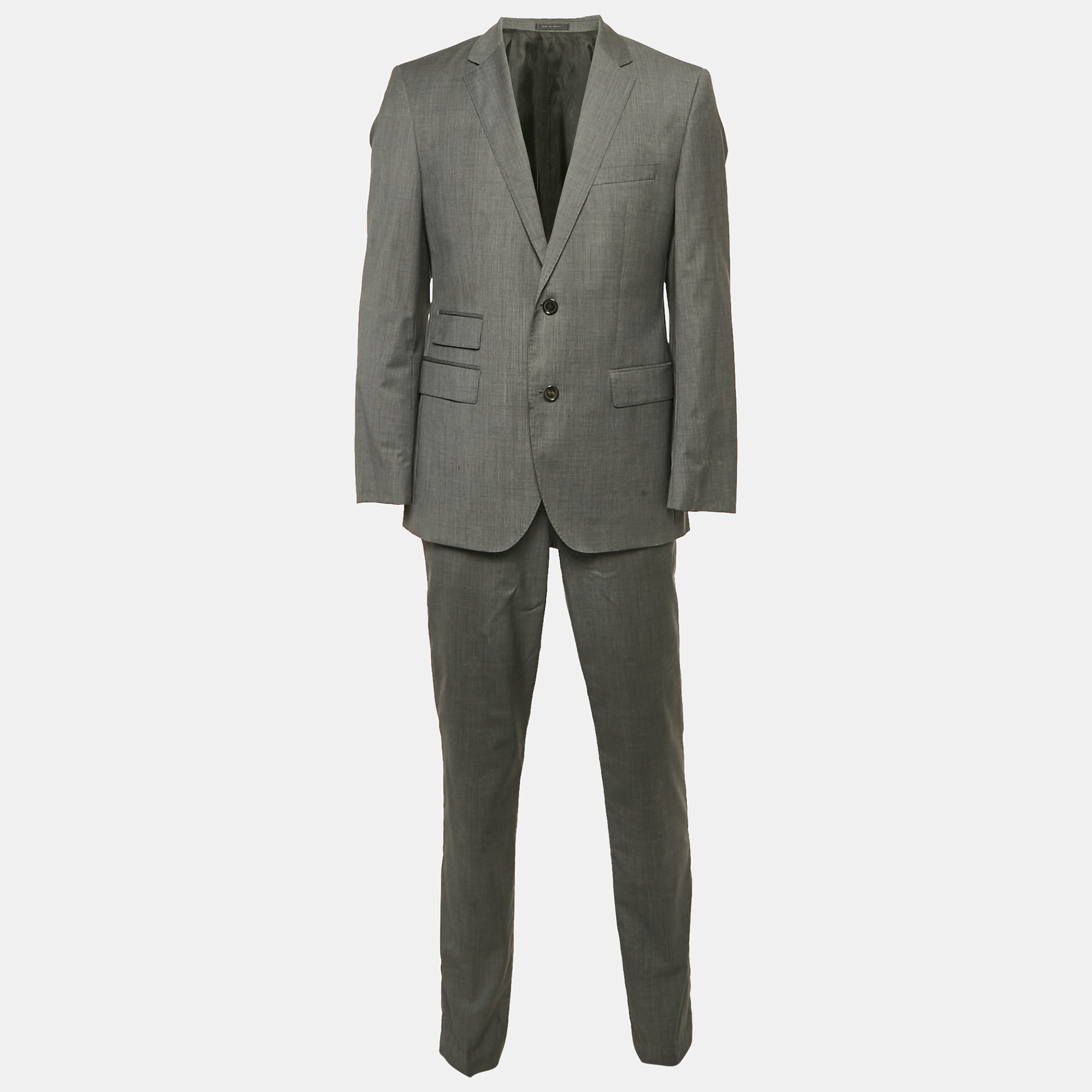 

Hugo Boss Grey Wool Tailored Super 100 Suit L