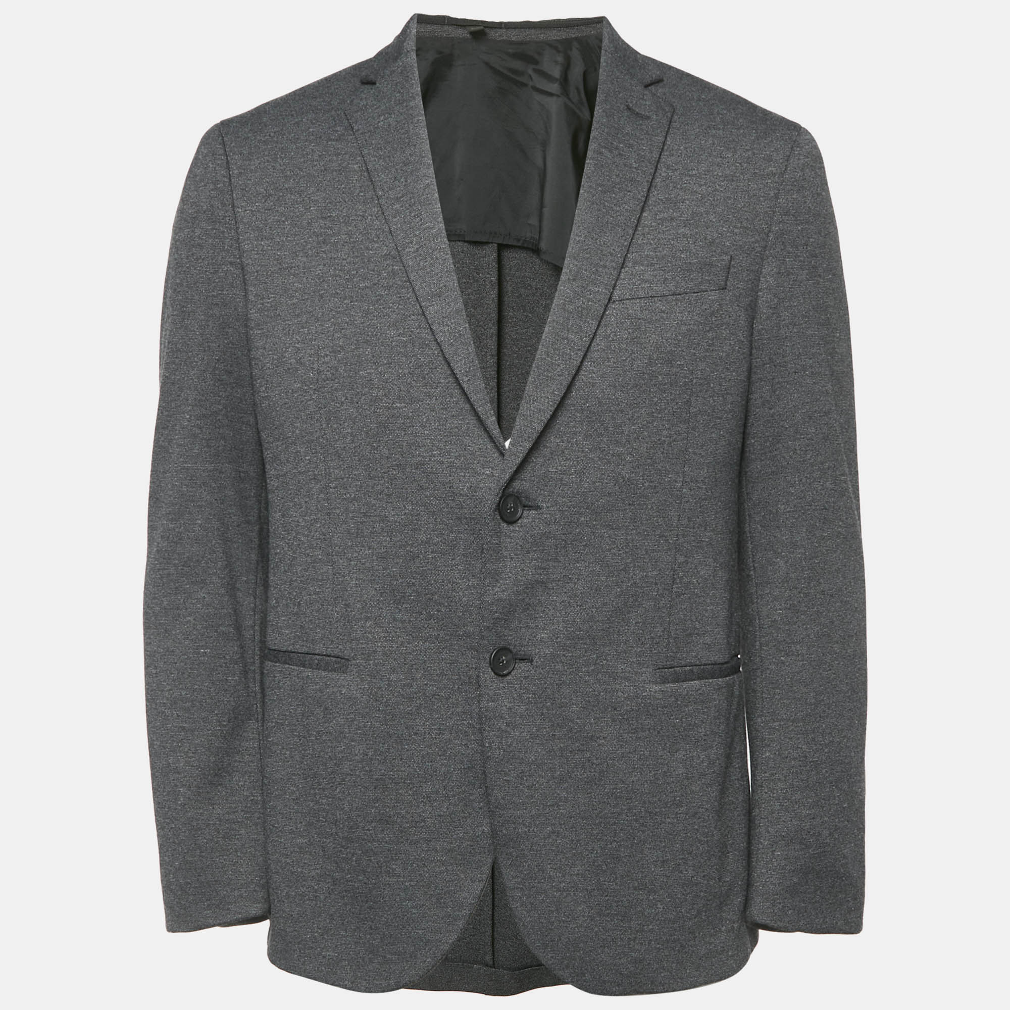 

Hugo Boss Black Knit Button Front Tailored Blazer L