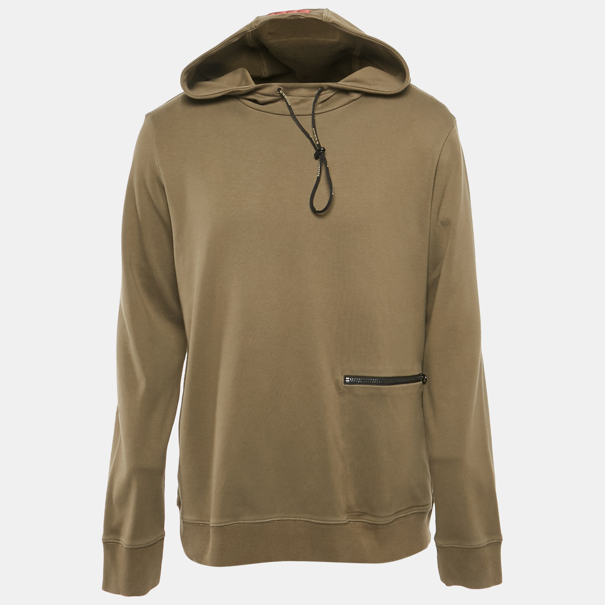 

Hugo Boss Unisex Olive Green Cotton Knit Hoodie XL