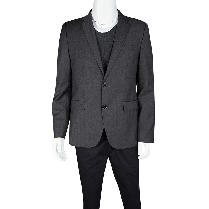 

Hugo By Hugo Boss Super 100 Grey Wool Blazer