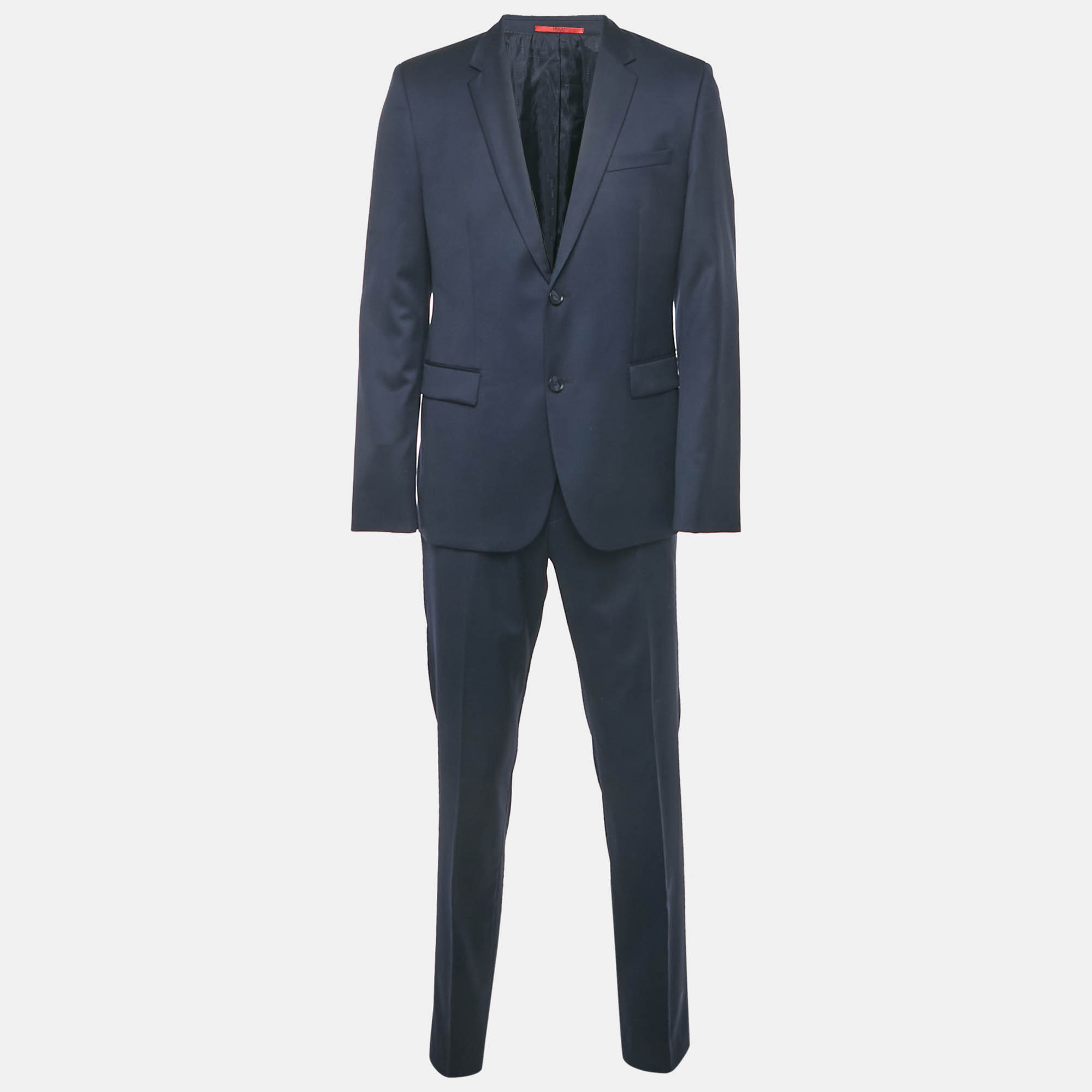 

Hugo Boss Navy Blue Wool Single Breasted Aeron 1/ Hamen1 Suit XL