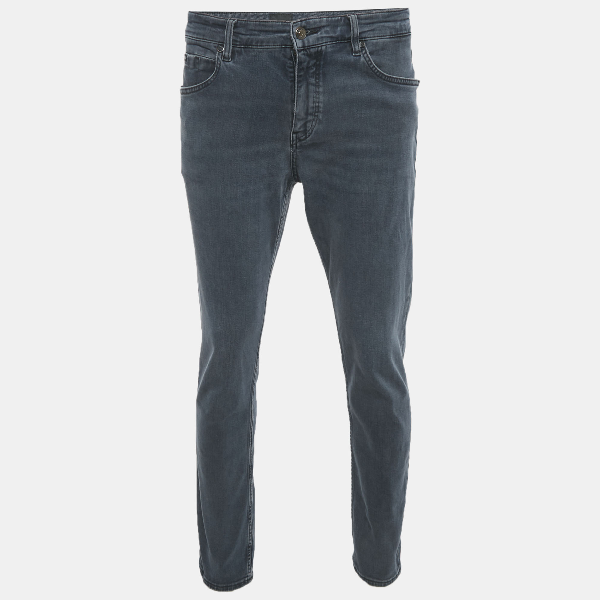Pre-owned Hugo Boss Boss By  Blue Denim Re-maine Jeans L