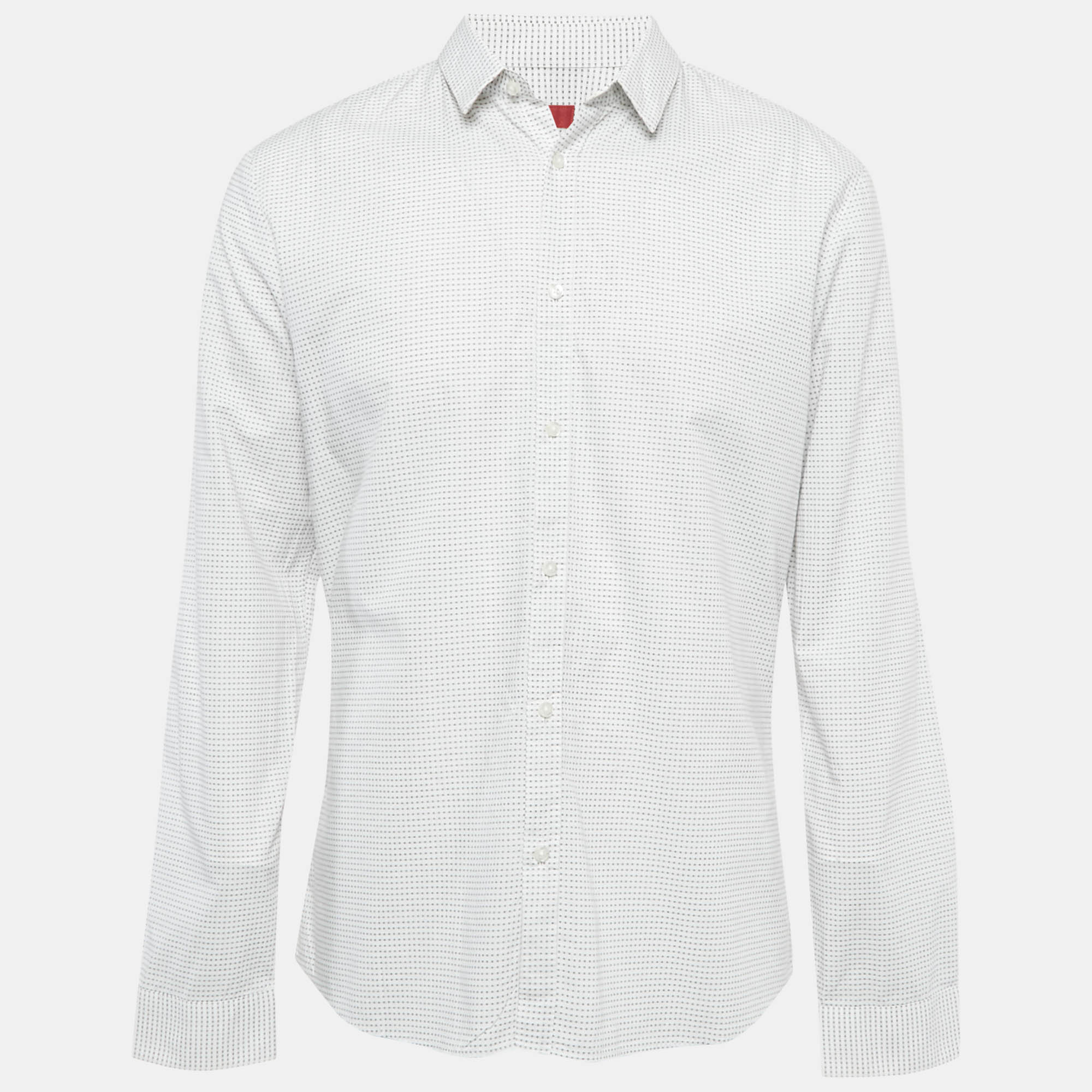 

Hugo Boss Red Label White Textured Extra Slim Fit Shirt XL