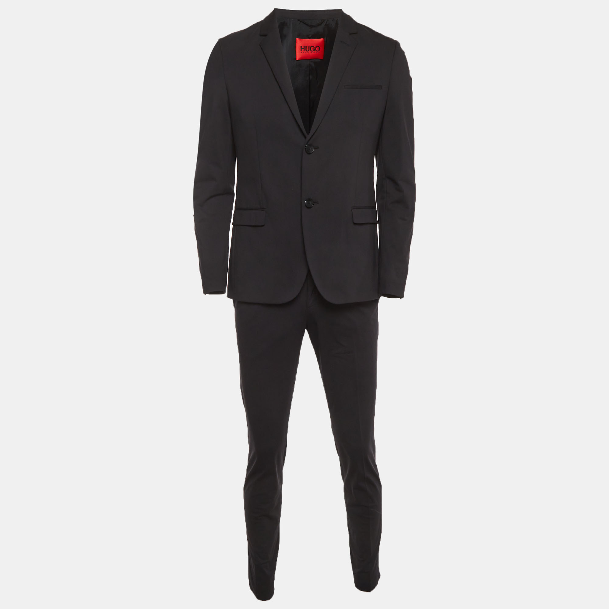 

Hugo By Hugo Boss Charcoal Grey Wool Blend Extra Slim Fit Suit S