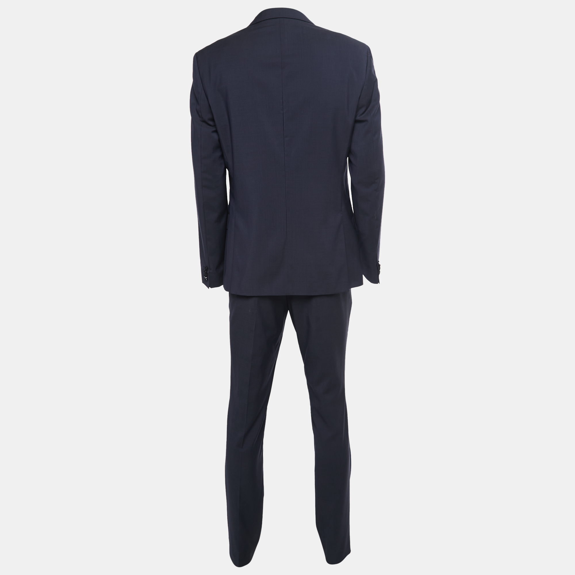 

Hugo Boss Navy Blue Wool Single-Breasted Suit