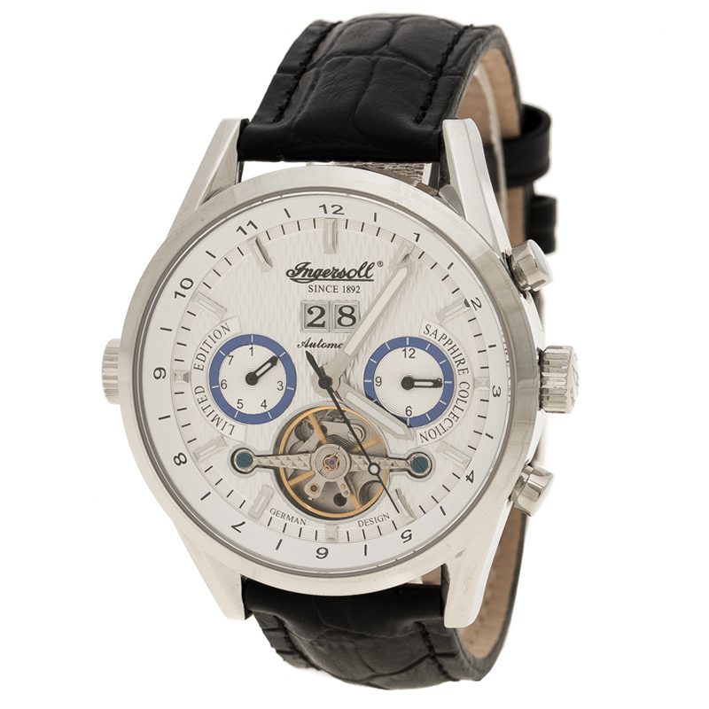 Ingersoll White Stainless Steel Limited Edition Brandenburger Gate Men's Wristwatch 44MM
