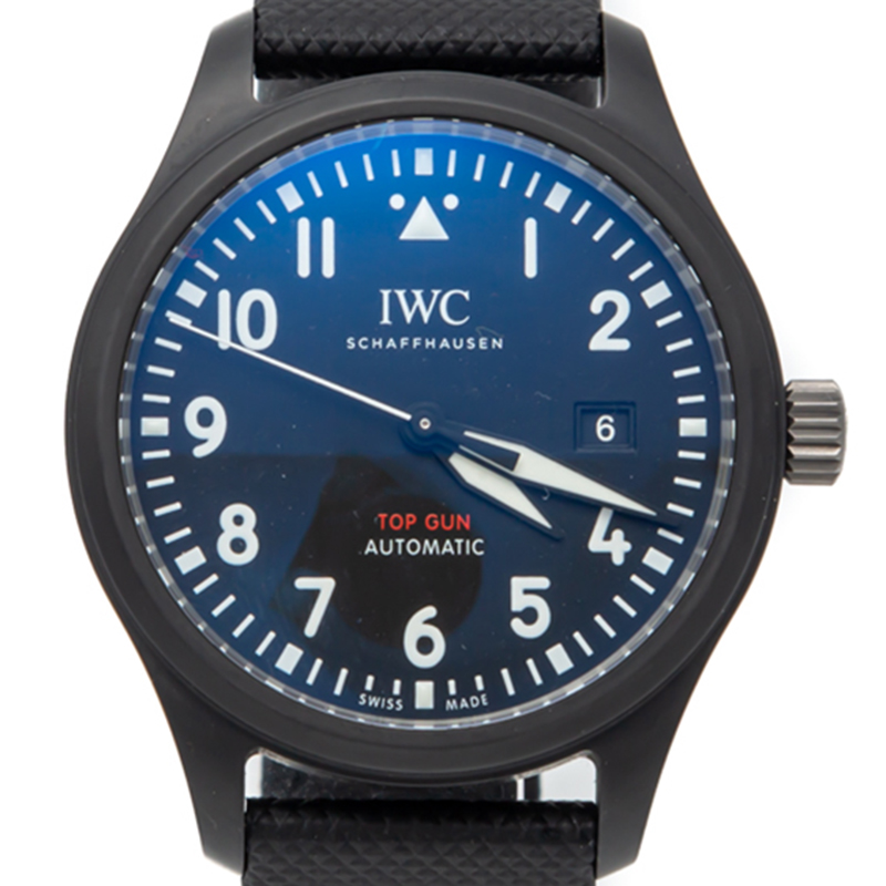 

IWC Black Dial Ceramic Piolt Top Gun Automatic Men'S Watch