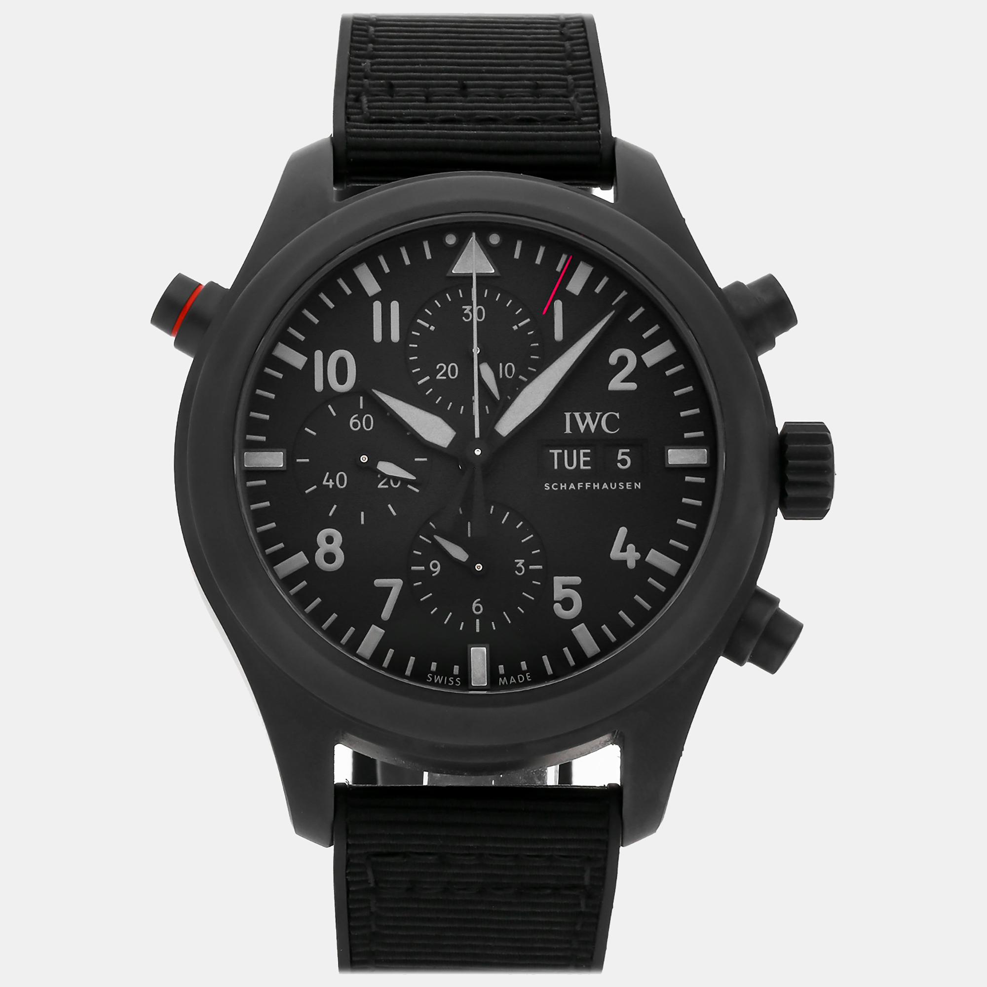 

IWC Black Ceratanium Pilot's IW3718-15 Automatic Men's Wristwatch 44 mm