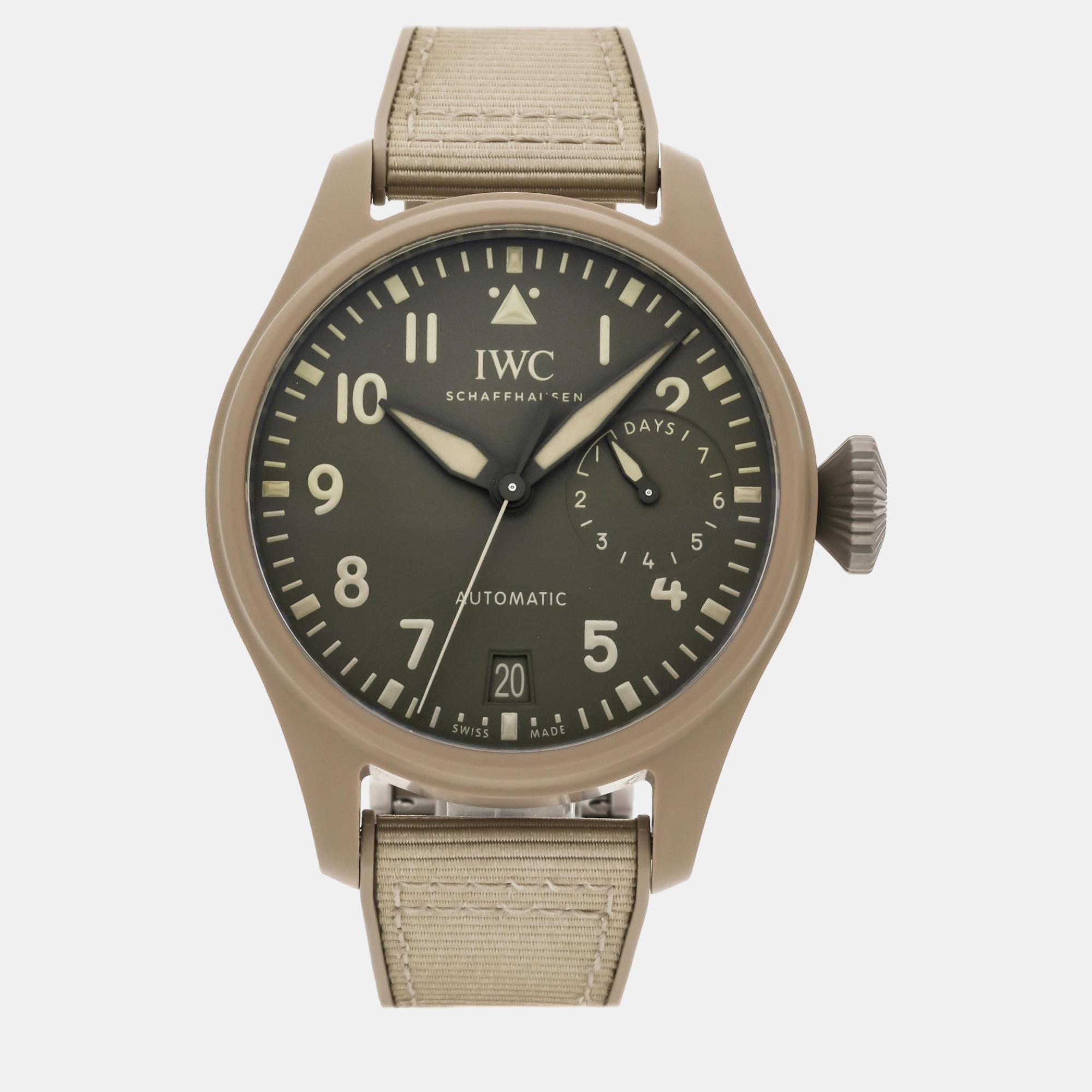 

IWC Brown Ceramic Big Pilot's IW5060-03 Automatic Men's Wristwatch 46 mm