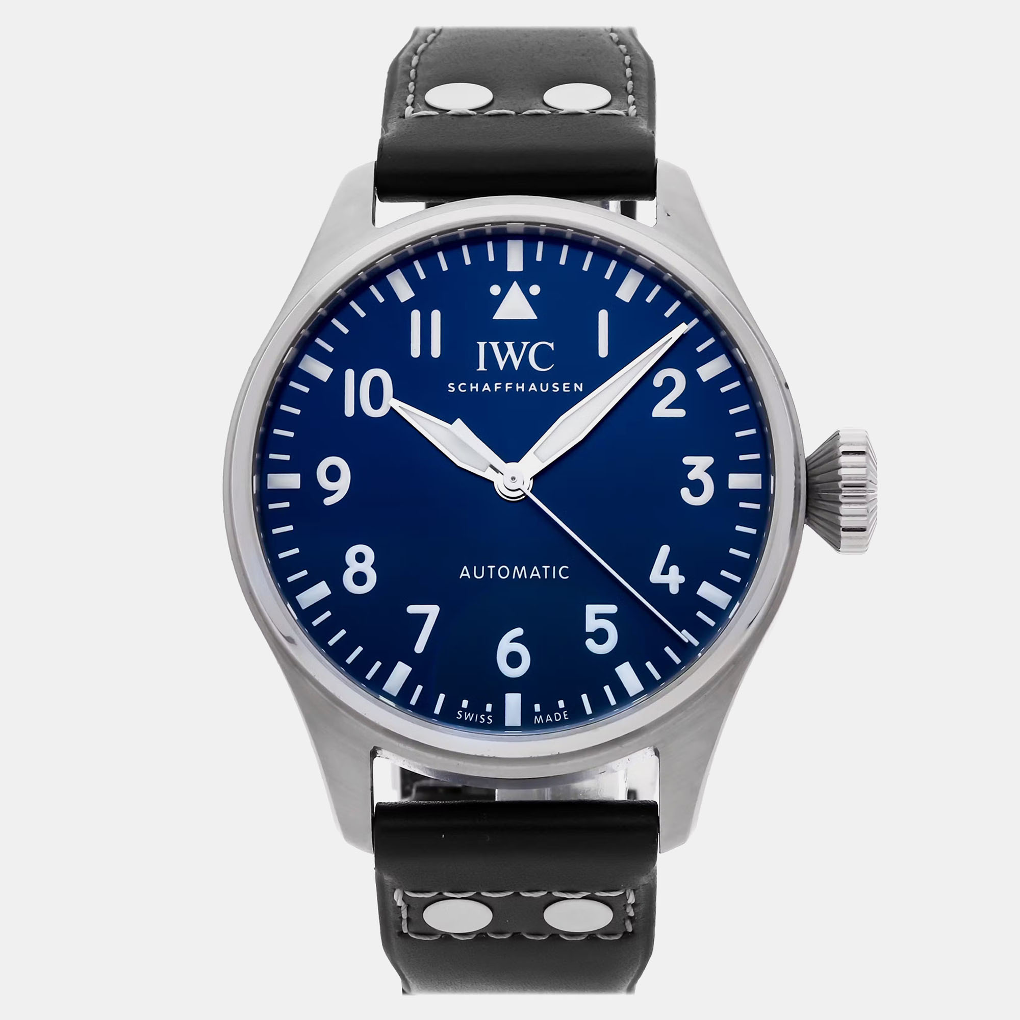 

IWC Blue Stainless Steel Big Pilot's Automatic Men's Wristwatch 43 mm