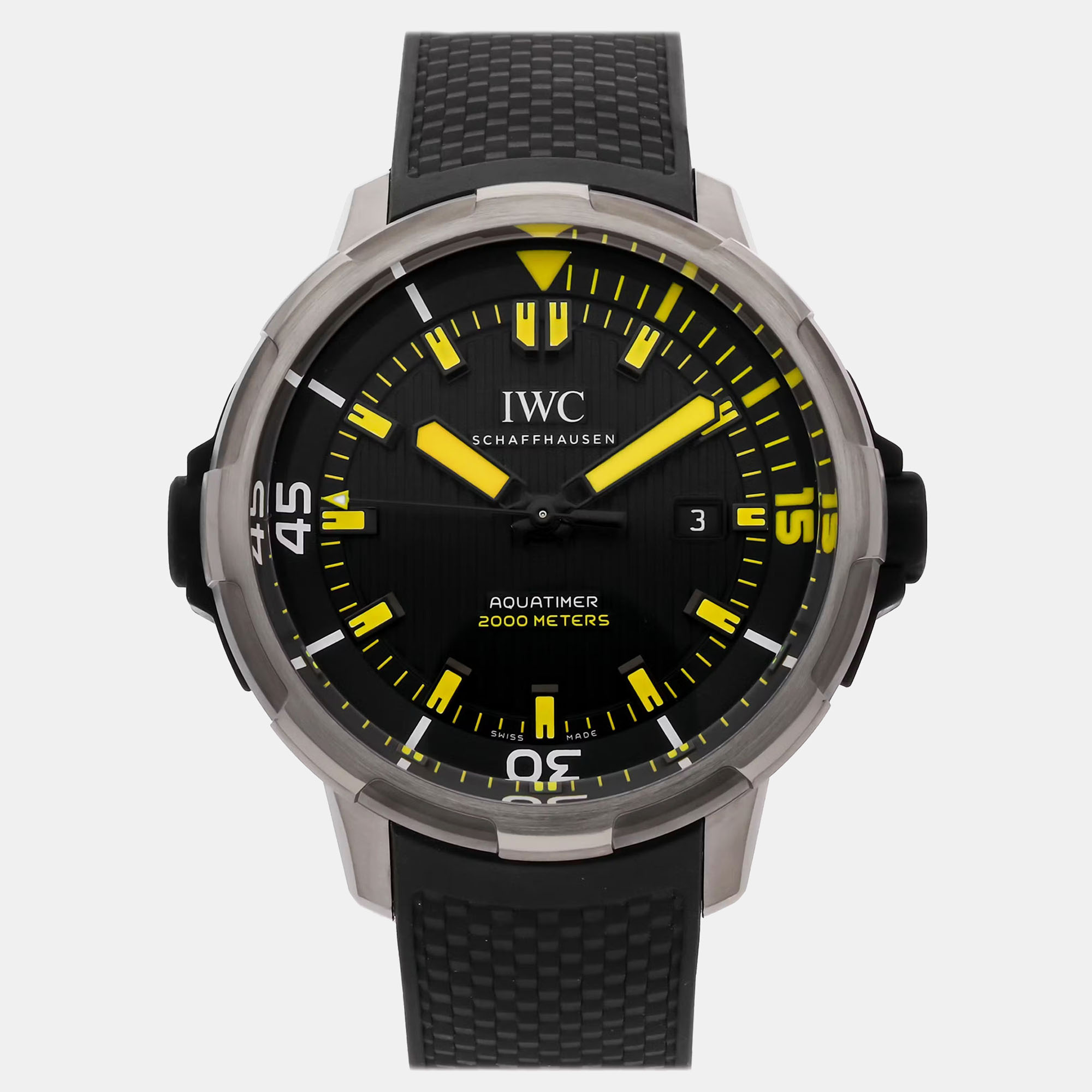 

IWC Black Titanium Aquatimer IW3580-01 Automatic Men's Wristwatch 46 mm