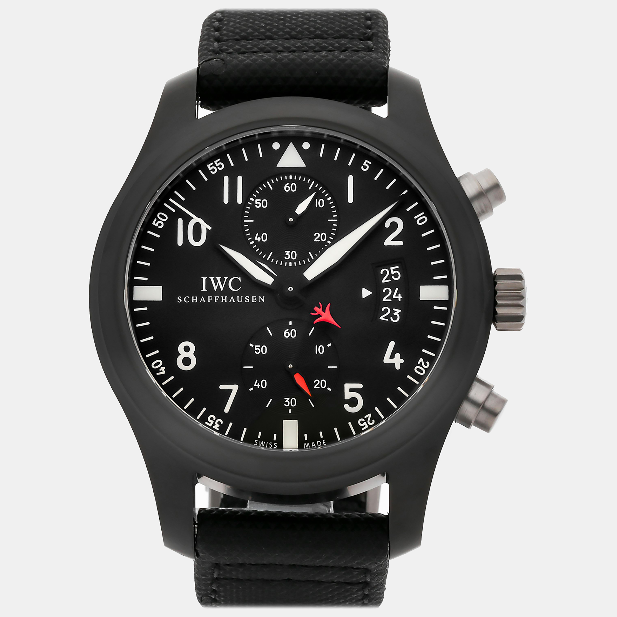 

IWC Black Ceratanium Pilot's Automatic Men's Wristwatch 41 mm