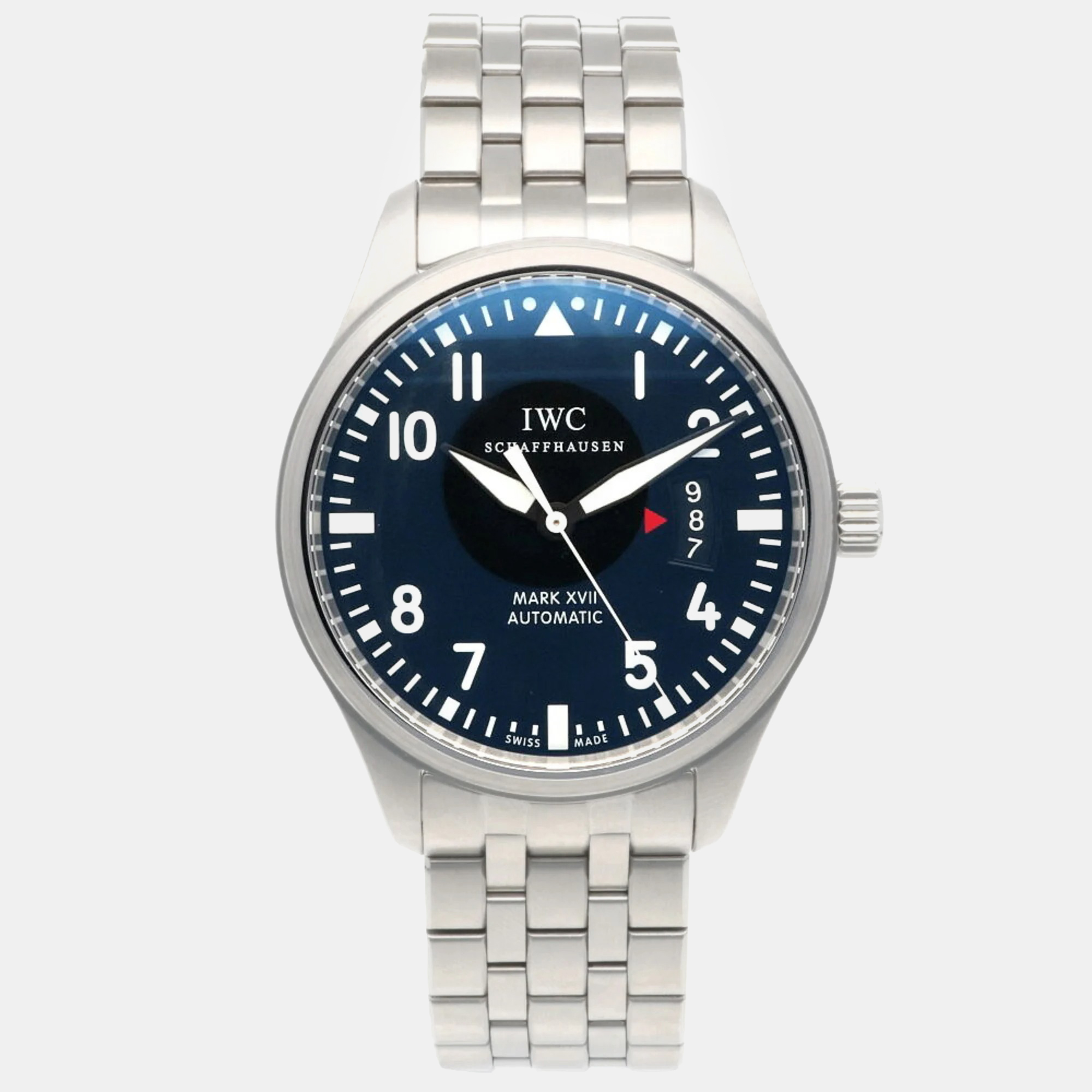 

IWC Navy Blue Stainless Steel Pilot IW326504 Automatic Men's Wristwatch 41 mm