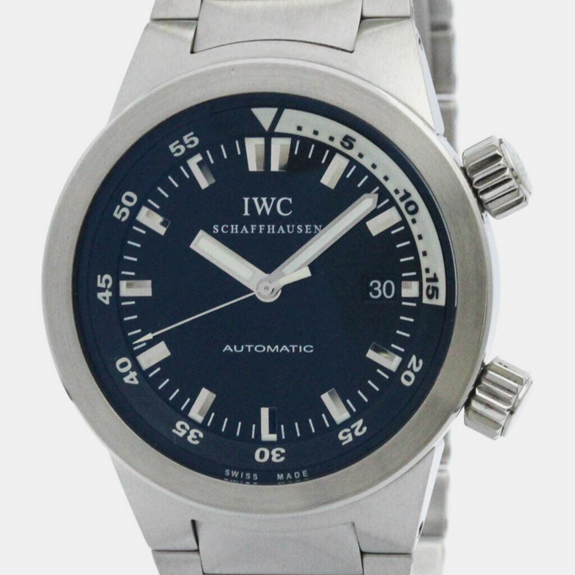 

IWC Aqua Timer Stainless Steel Automatic Mens Watch IW354805, Black