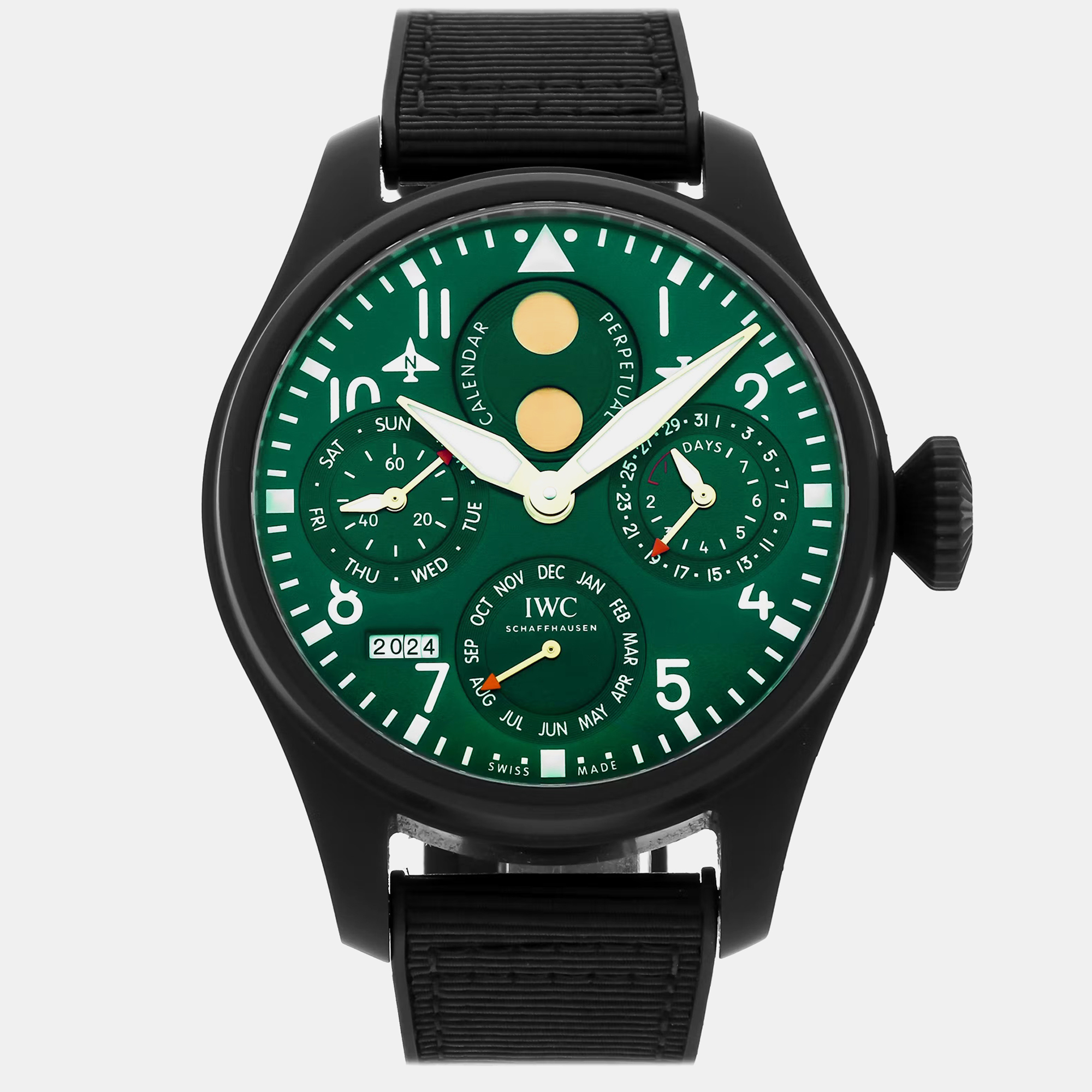 

IWC Green Ceramic Big Pilot's IW5030-05 Automatic Men's Wristwatch 46 mm