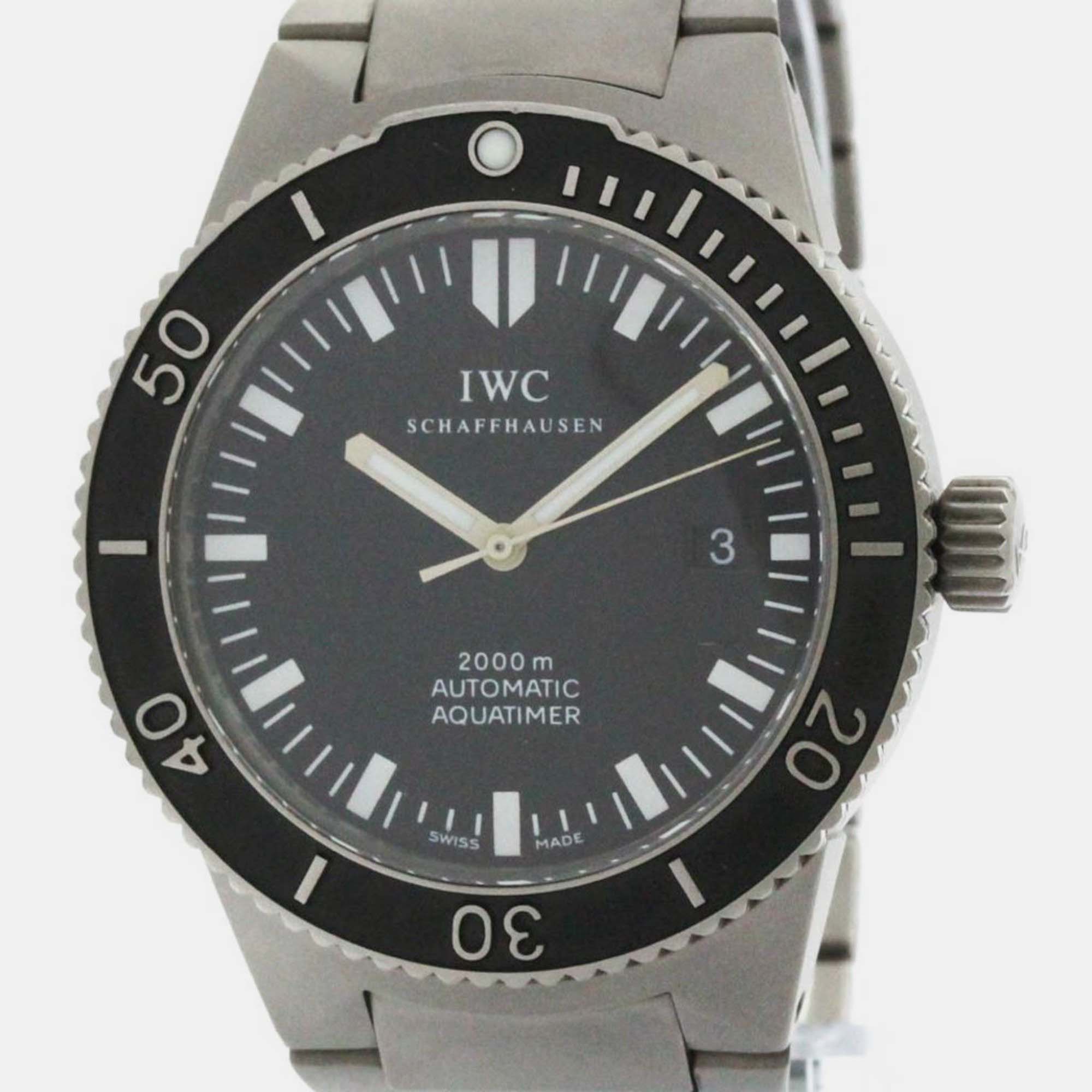 

IWC Black Titanium Aquatimer Automatic Men's Wristwatch 42 mm