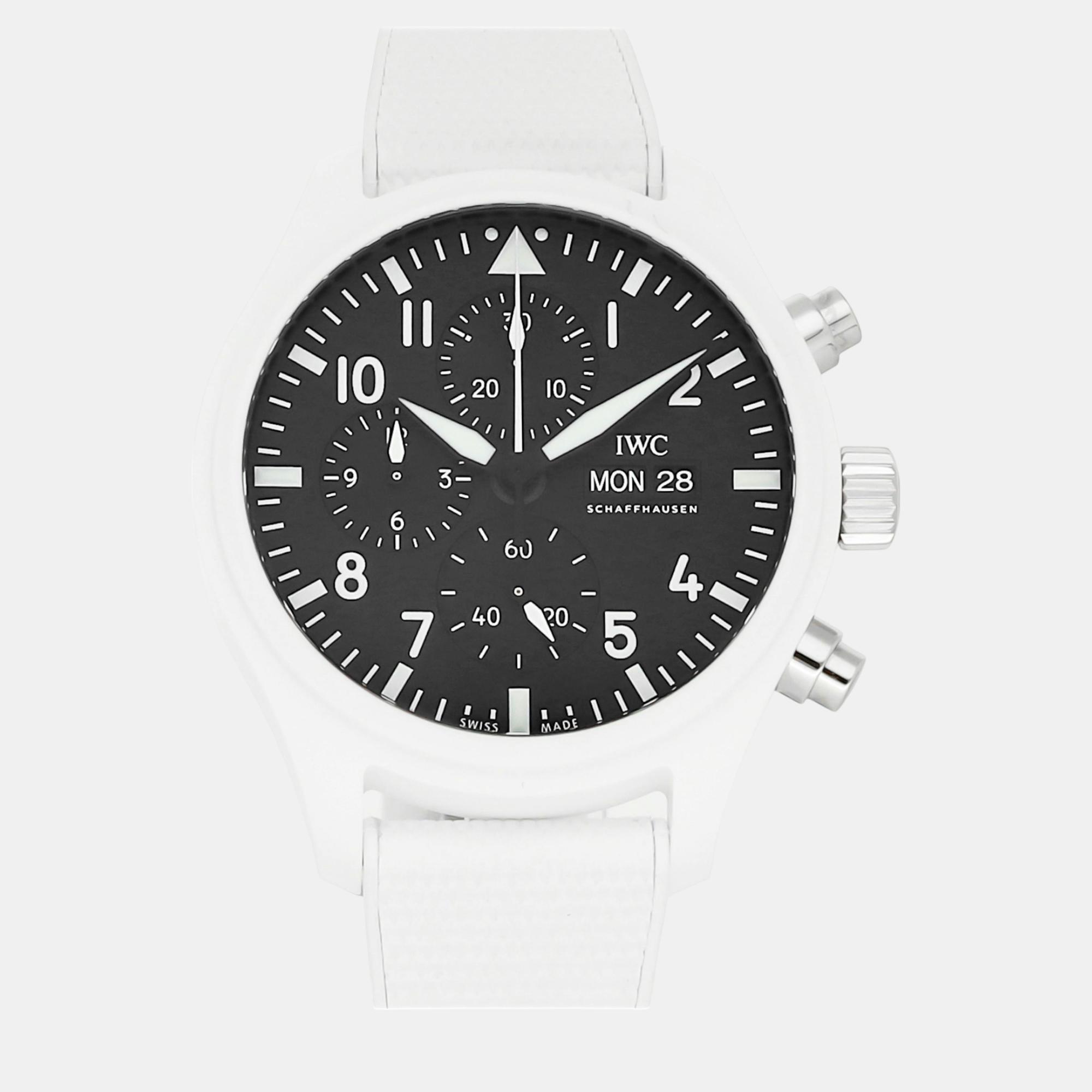 

IWC Black Ceramic Pilot's IW3891-05 Automatic Men's Wristwatch 44 mm