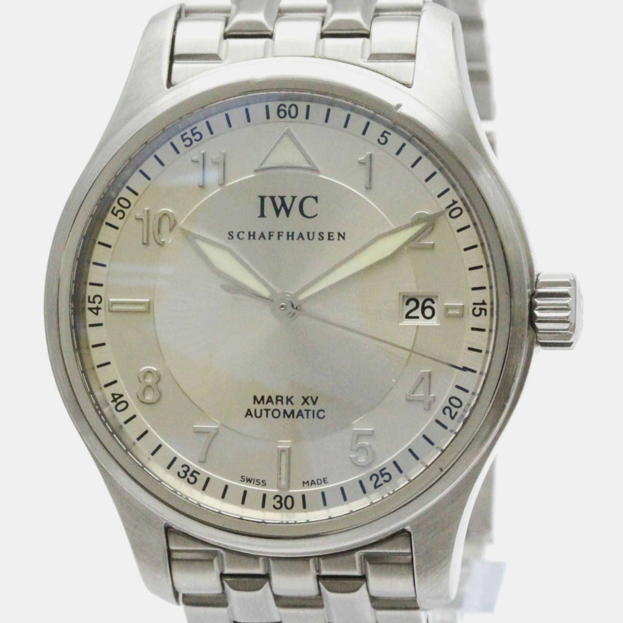 

IWC Stainless Steel Spitfire Automatic Men's Wristwatch 38 mm, Silver