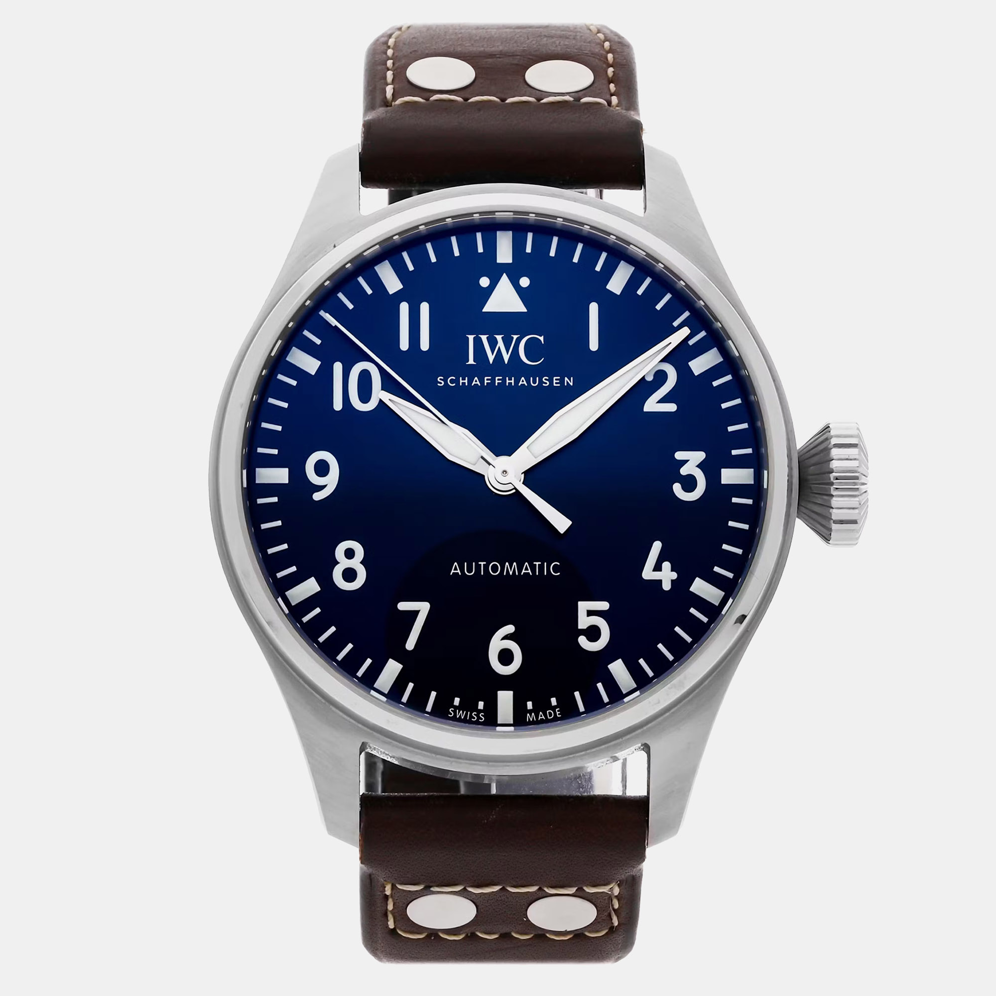 

IWC Blue Stainless Steel Big Pilot's IW3293-03 Automatic Men's Wristwatch 43 mm