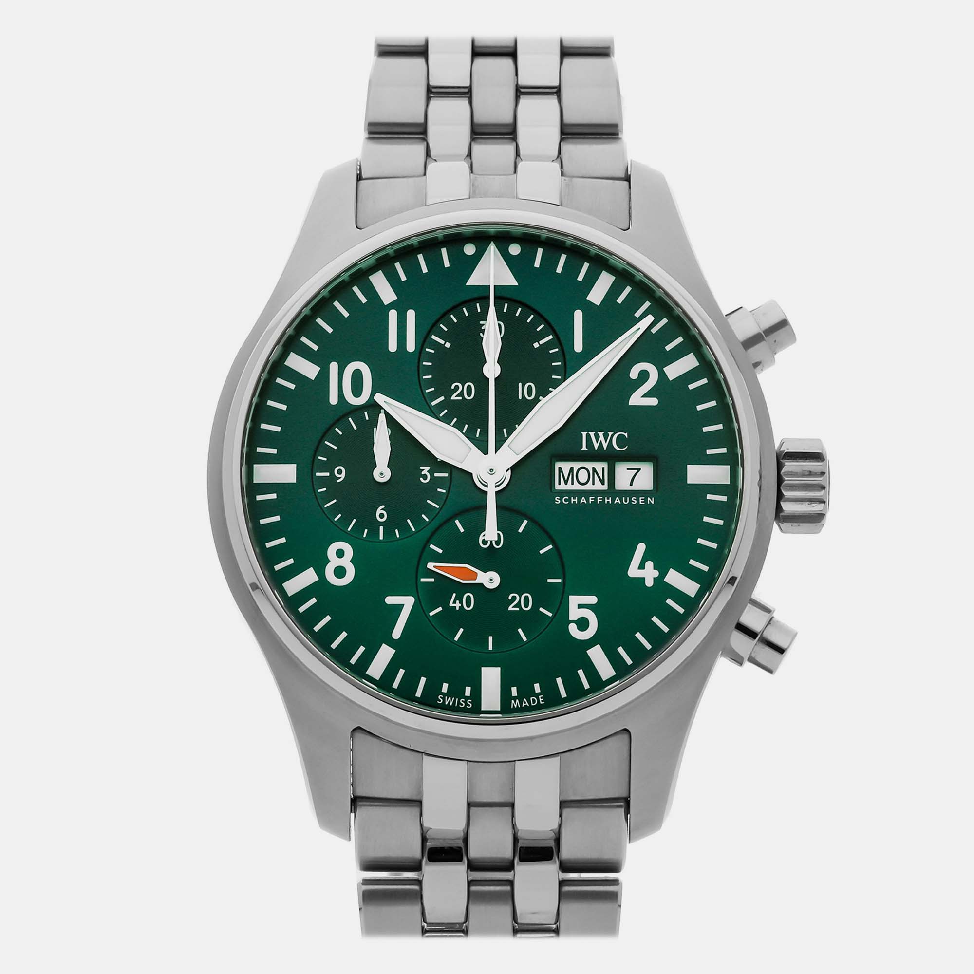 

Pre-Owned IWC Pilot's Watch Chronograph IW3780-06, Green