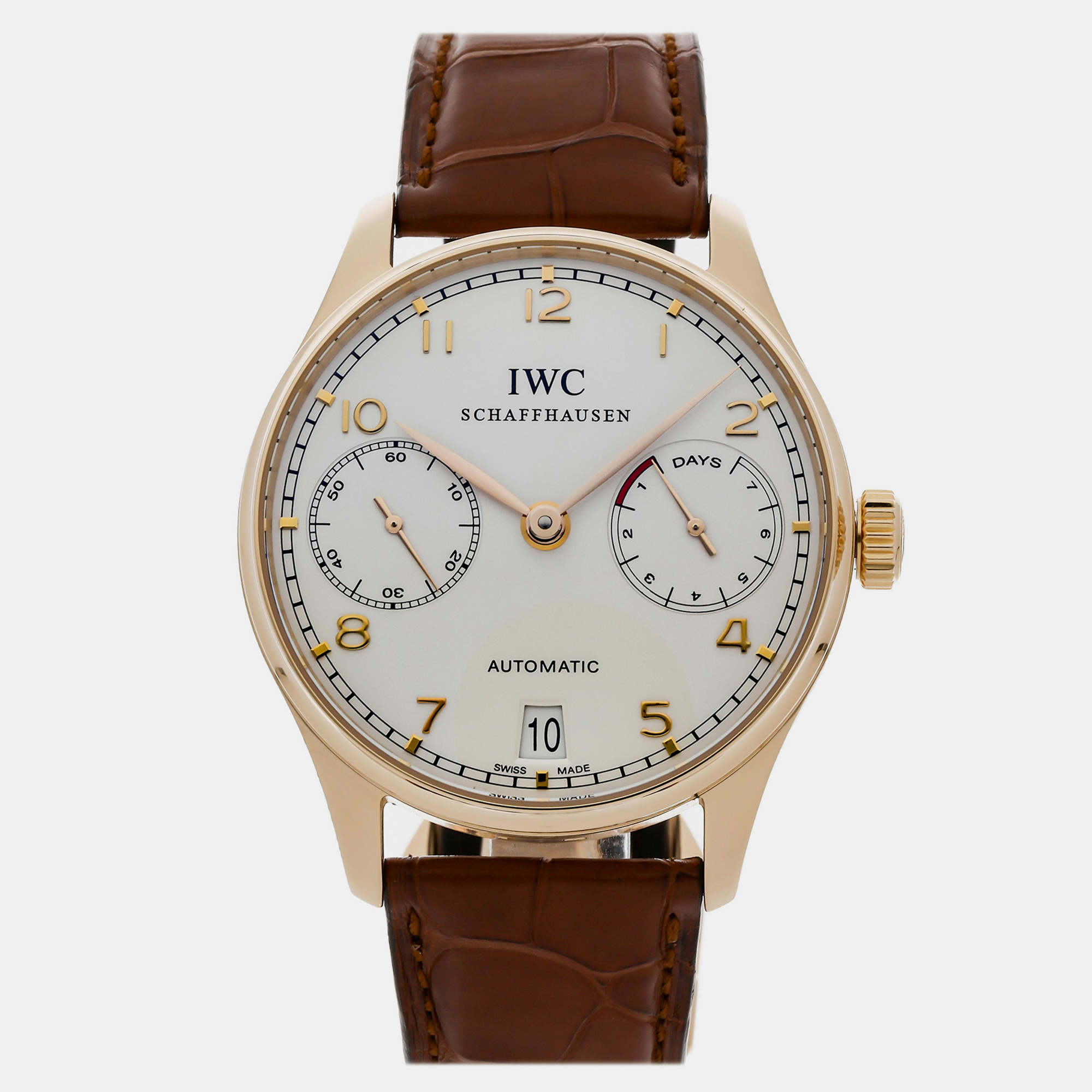 

Pre-Owned IWC Portuguese 7 Day 42 mm, Silver