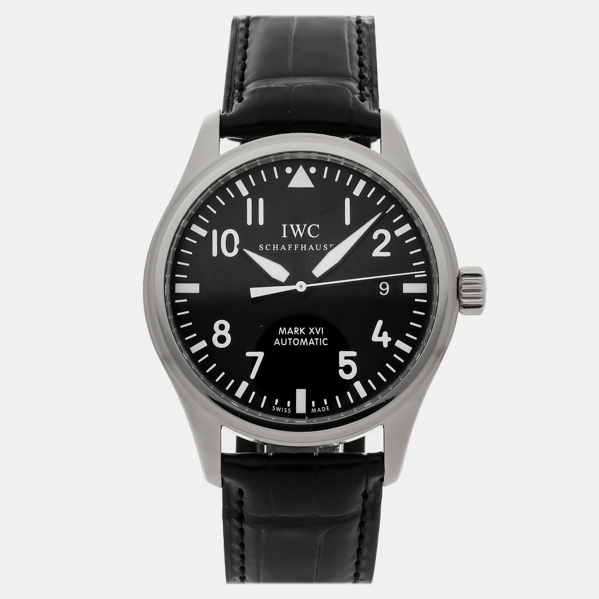 

Pre-Owned IWC Pilot's Mark XVI Men's Watch 39 mm, Black