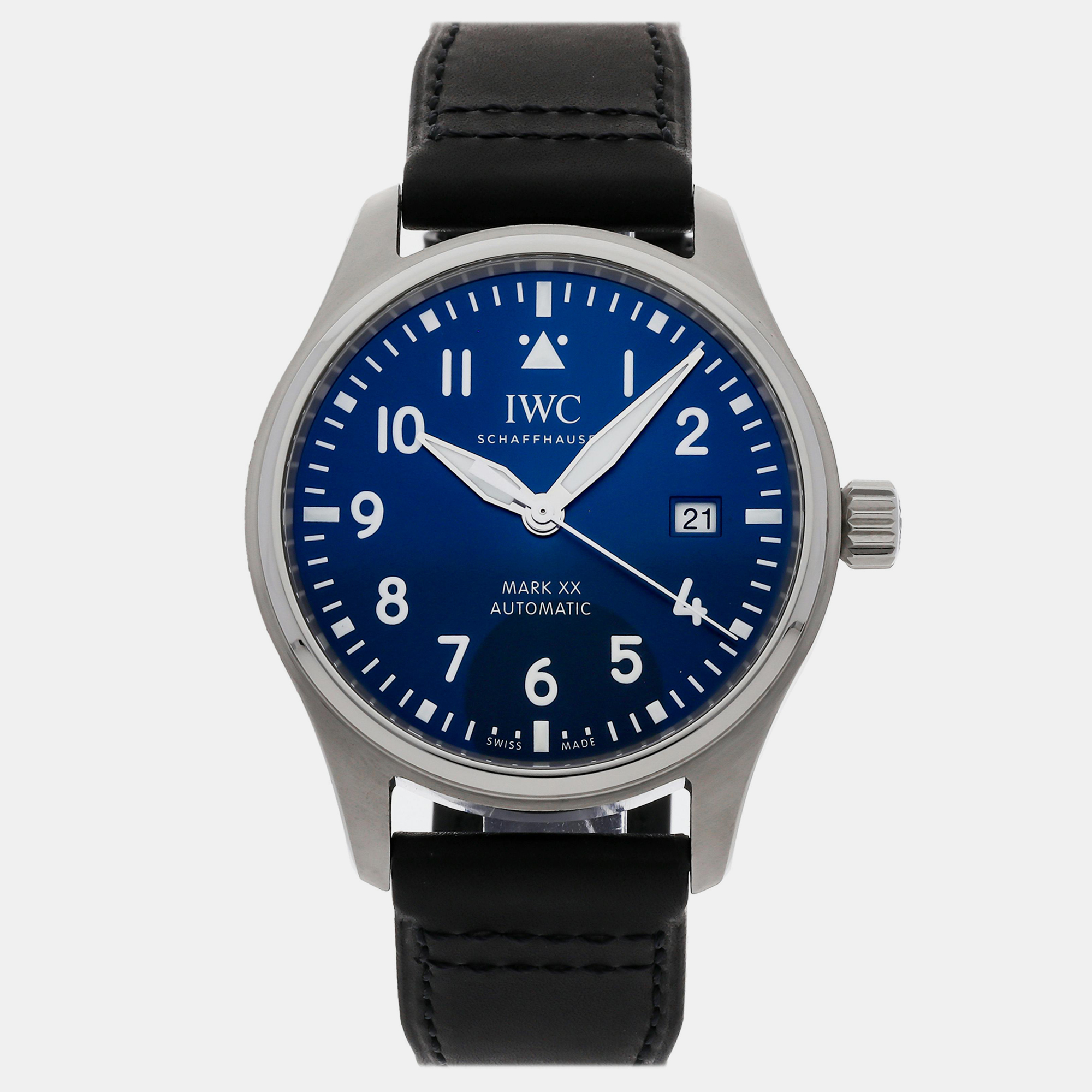 

Pre-Owned IWC Pilot's Watch Mark XX IW3282-03, Blue