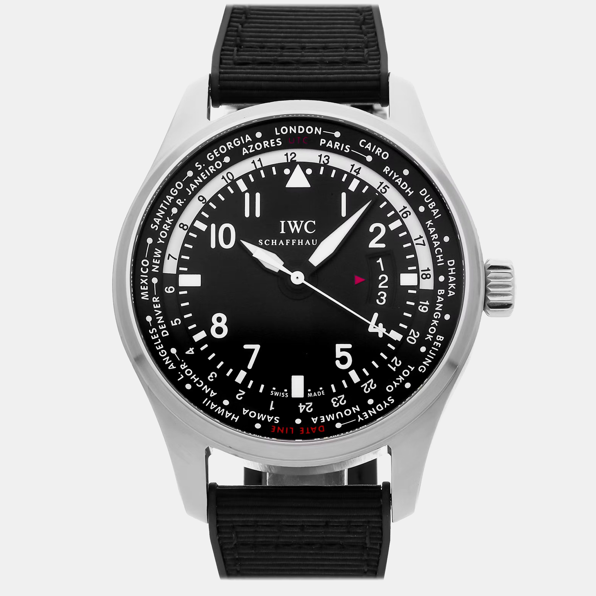 

Pre-Owned IWC Pilots Worldtimer 45 mm, Black