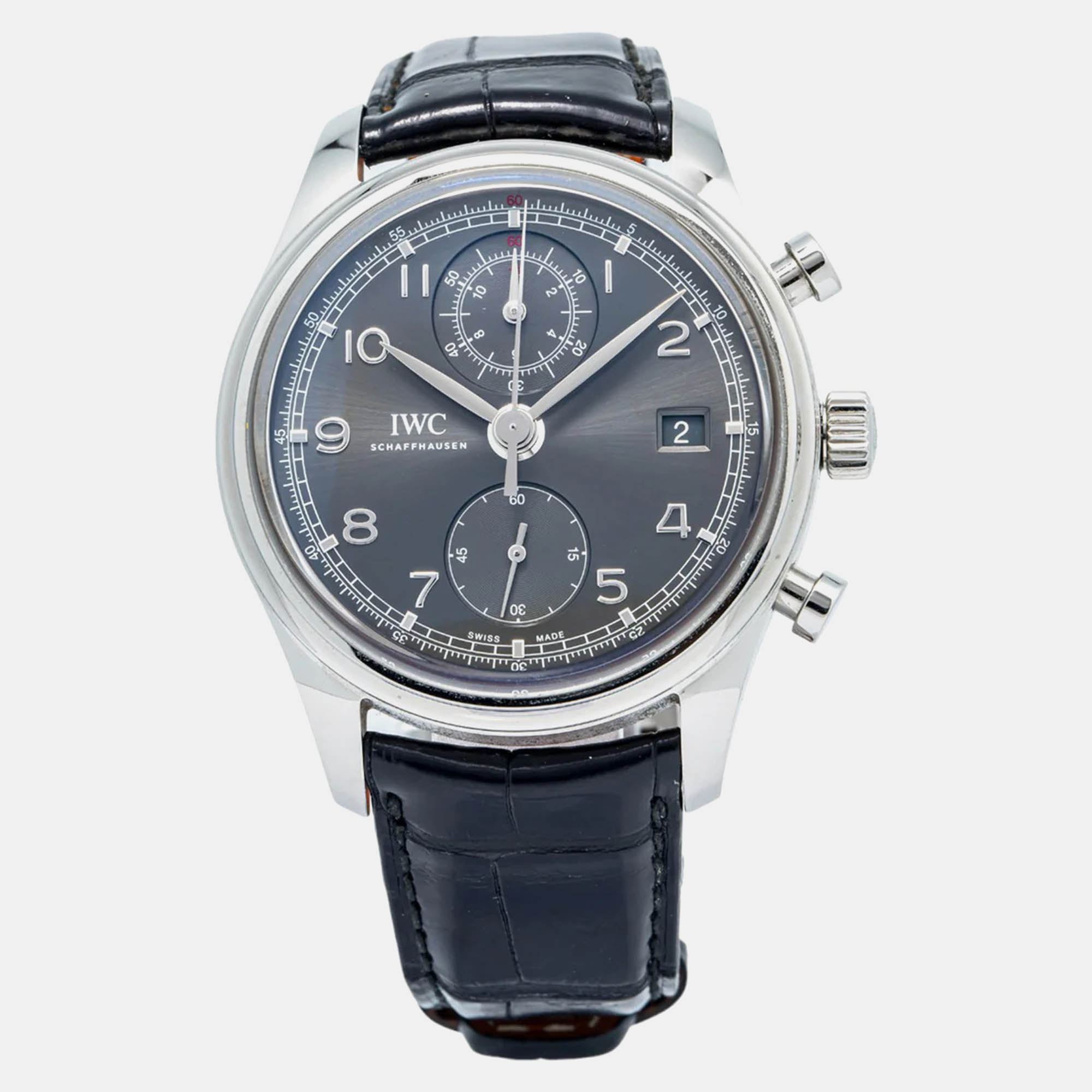

IWC Portuguese IW390404 Automatic Grey Stainless Steel Men's Wristwatch